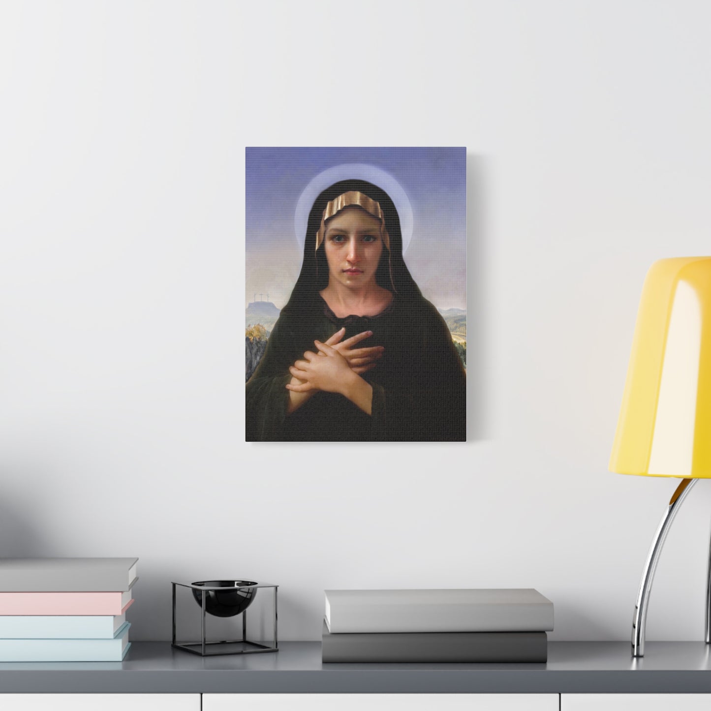 Virgo Solitudinis by William Adolphe Bouguereau Matte Canvas Print Wall Art