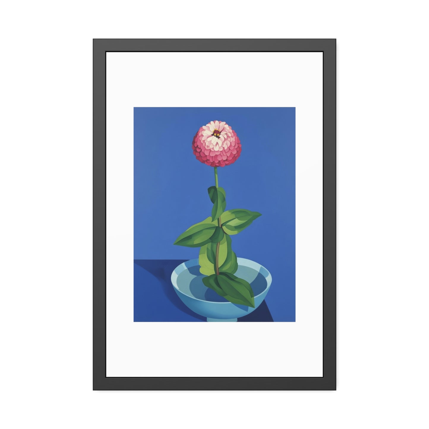 Framed Poster — Pink Bloom Still Life Wall Art