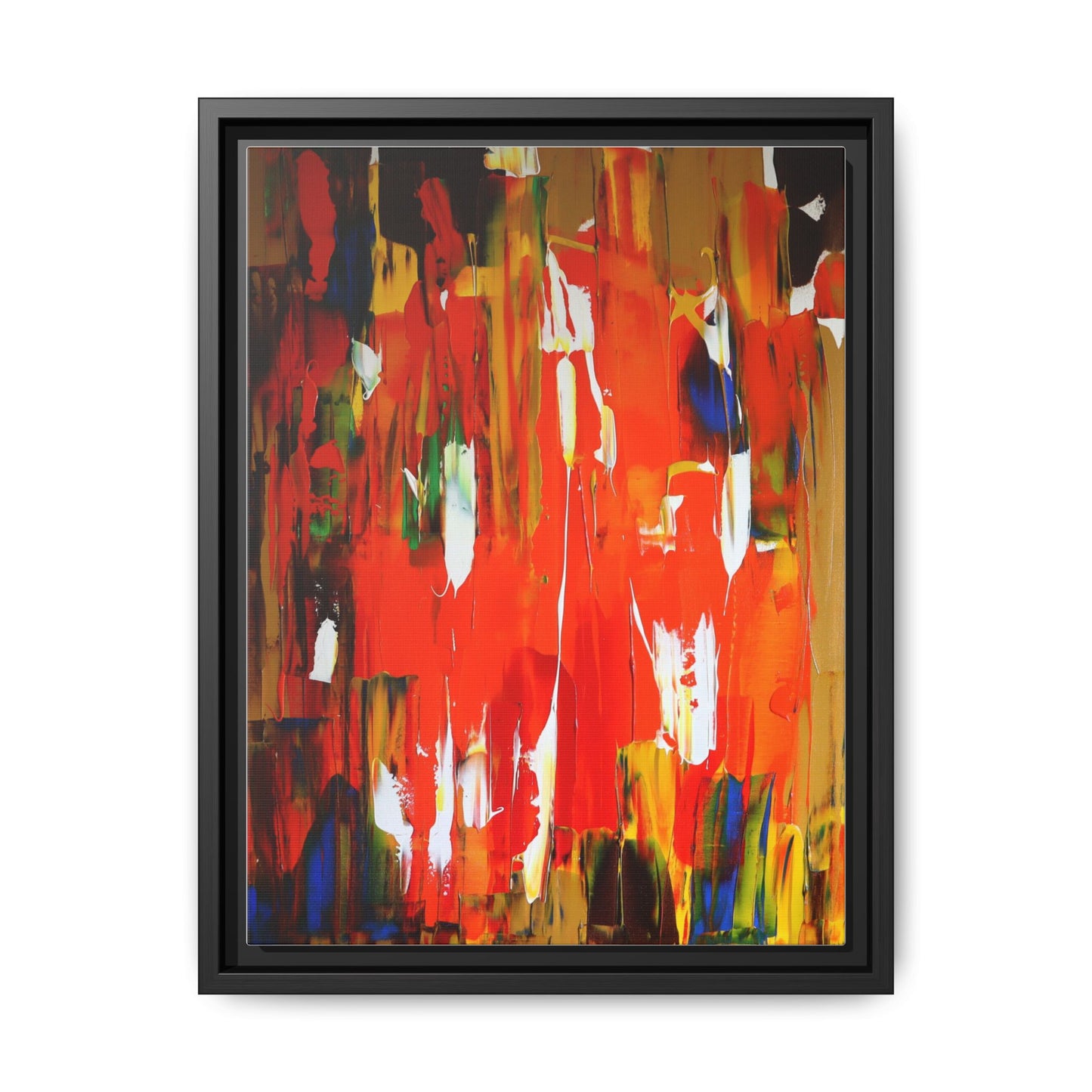 Burn baby burn by Norman Barrett Framed Matte Canvas Wall Art