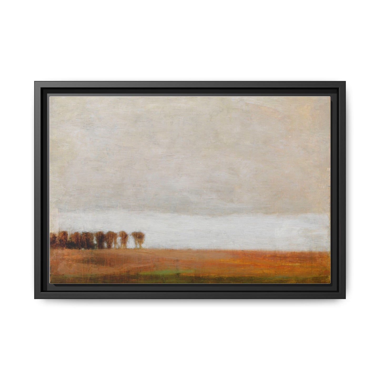 View of Jaegersborg Allé, North of Copenhagen by Vilhelm Hammershøi Framed Matte Canvas Wall Art Print