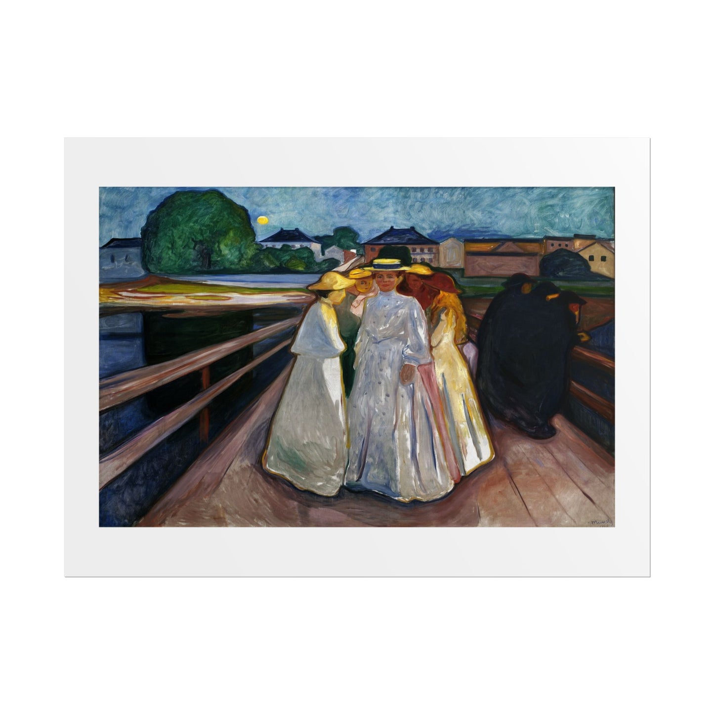 On the Bridge (Thielska) by Edvard Munch Wall Art Print