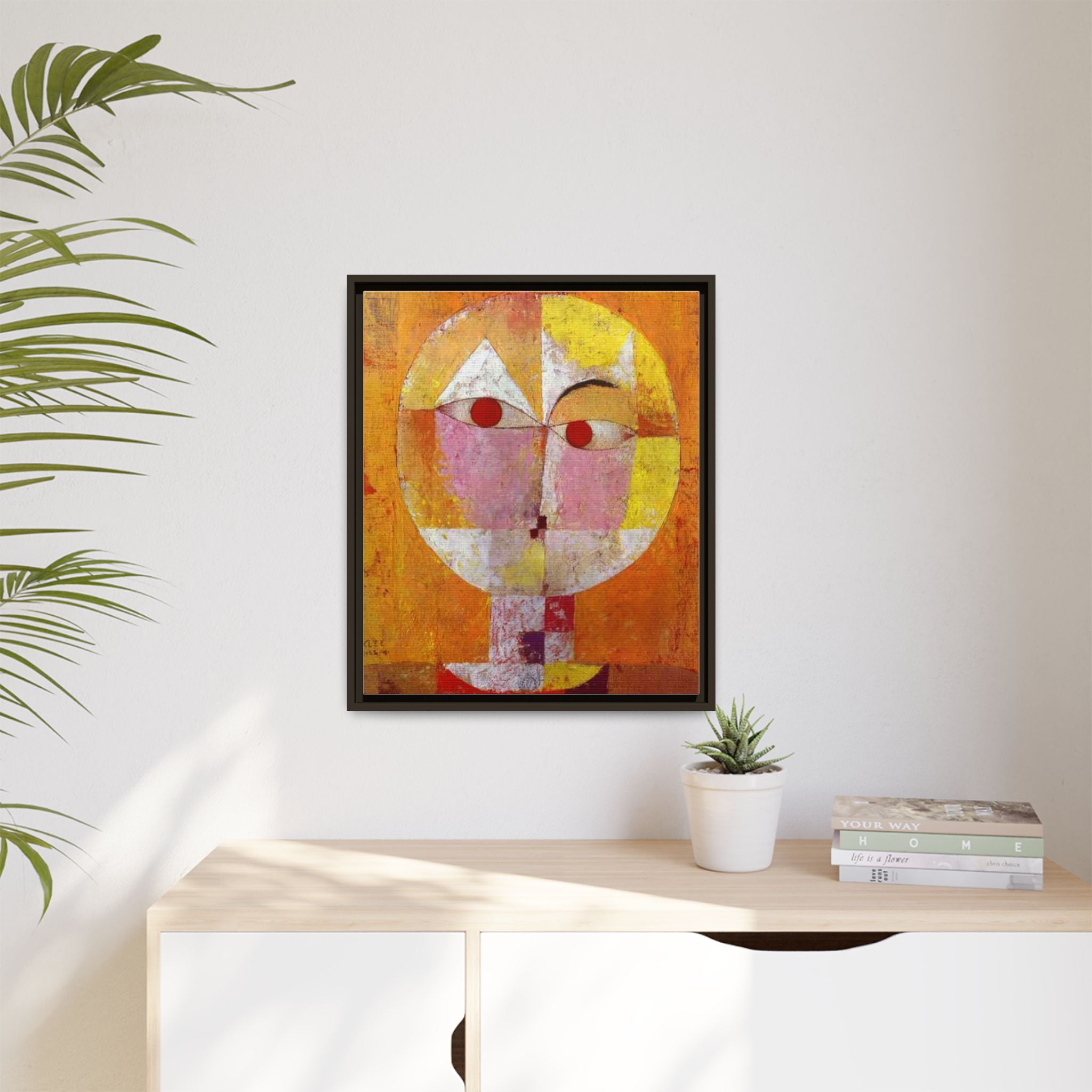 Senecio II by Paul Klee Canvas Framed Wall Art Print