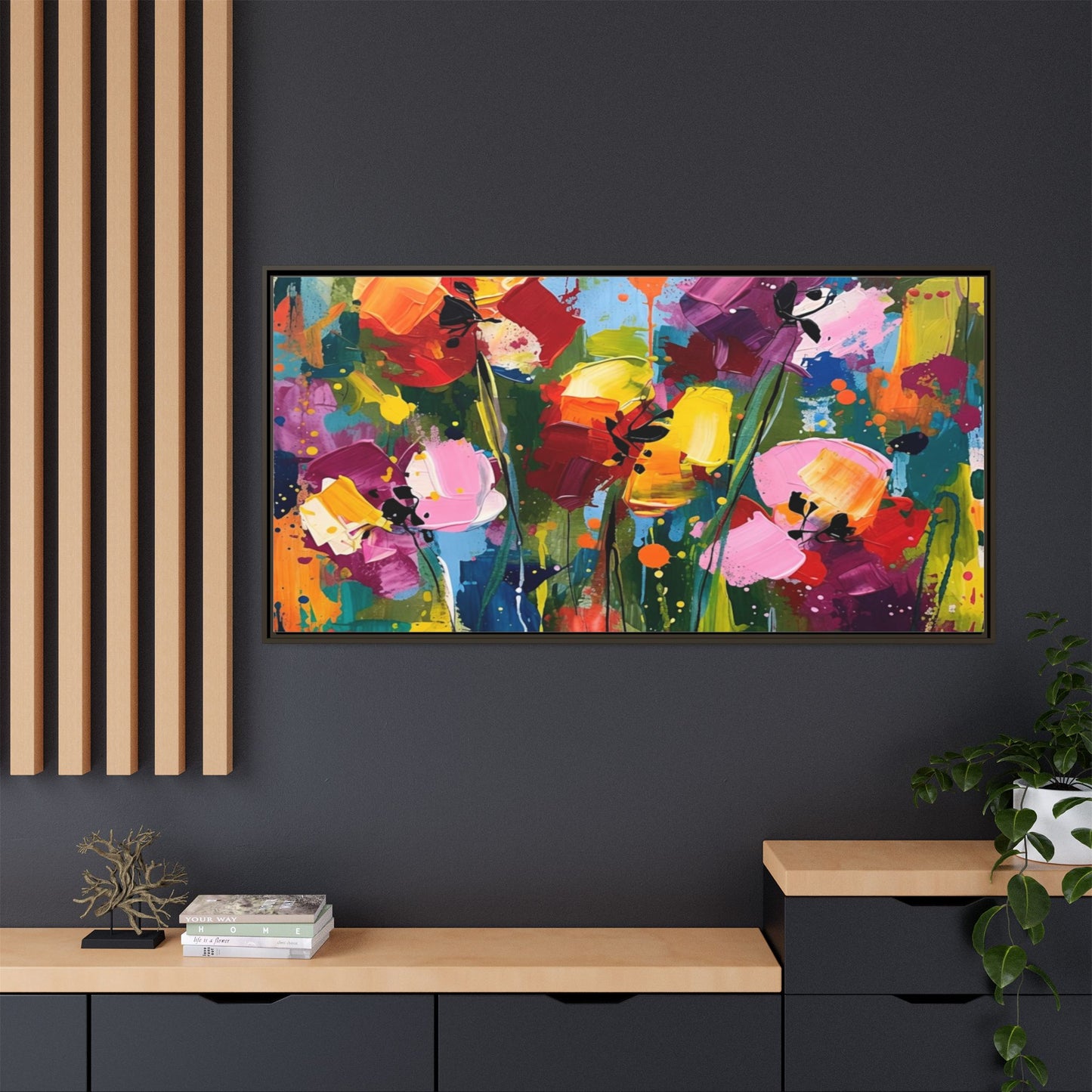 Matte Canvas, Framed (Multi-color)