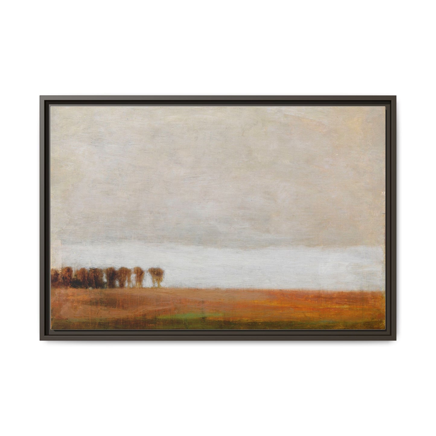 View of Jaegersborg Allé, North of Copenhagen by Vilhelm Hammershøi Framed Matte Canvas Wall Art Print