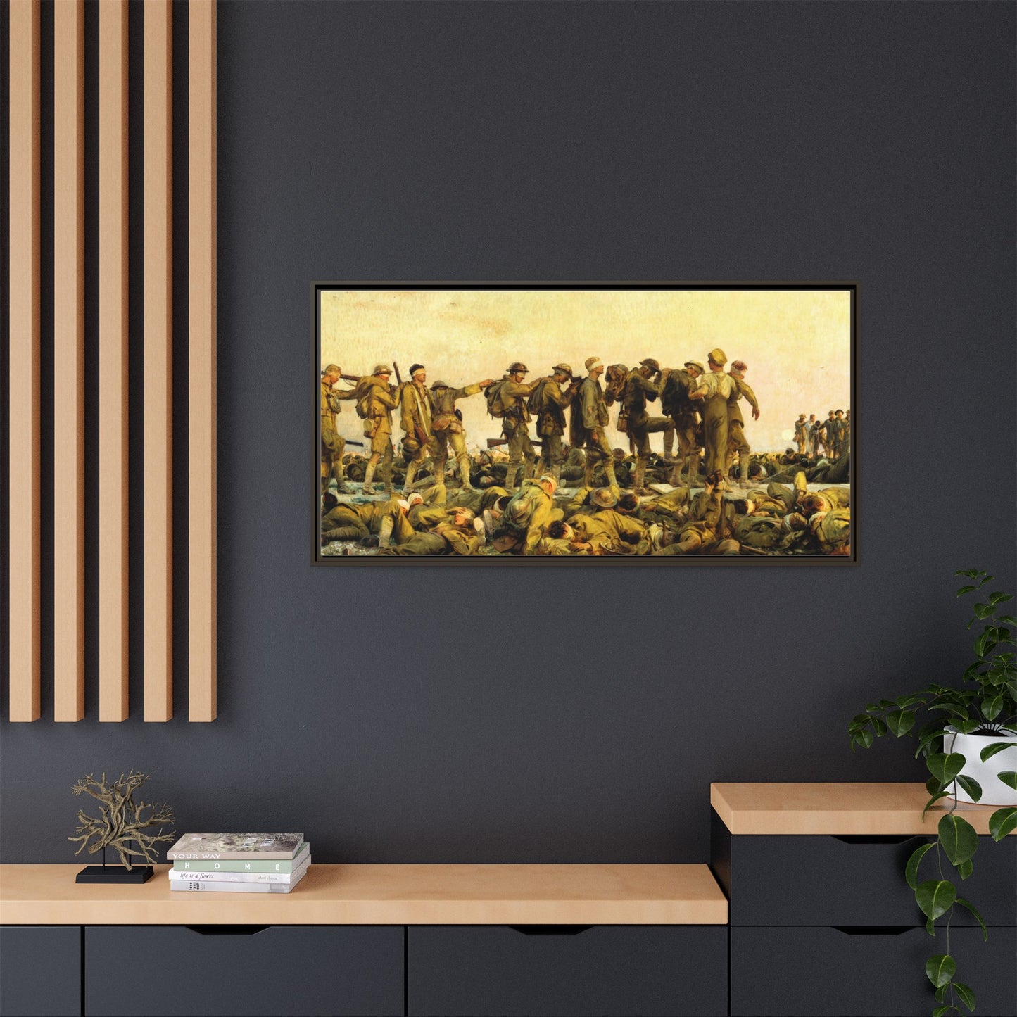 Gassed by John Singer Sargent (RA) Framed Matte Canvas Print