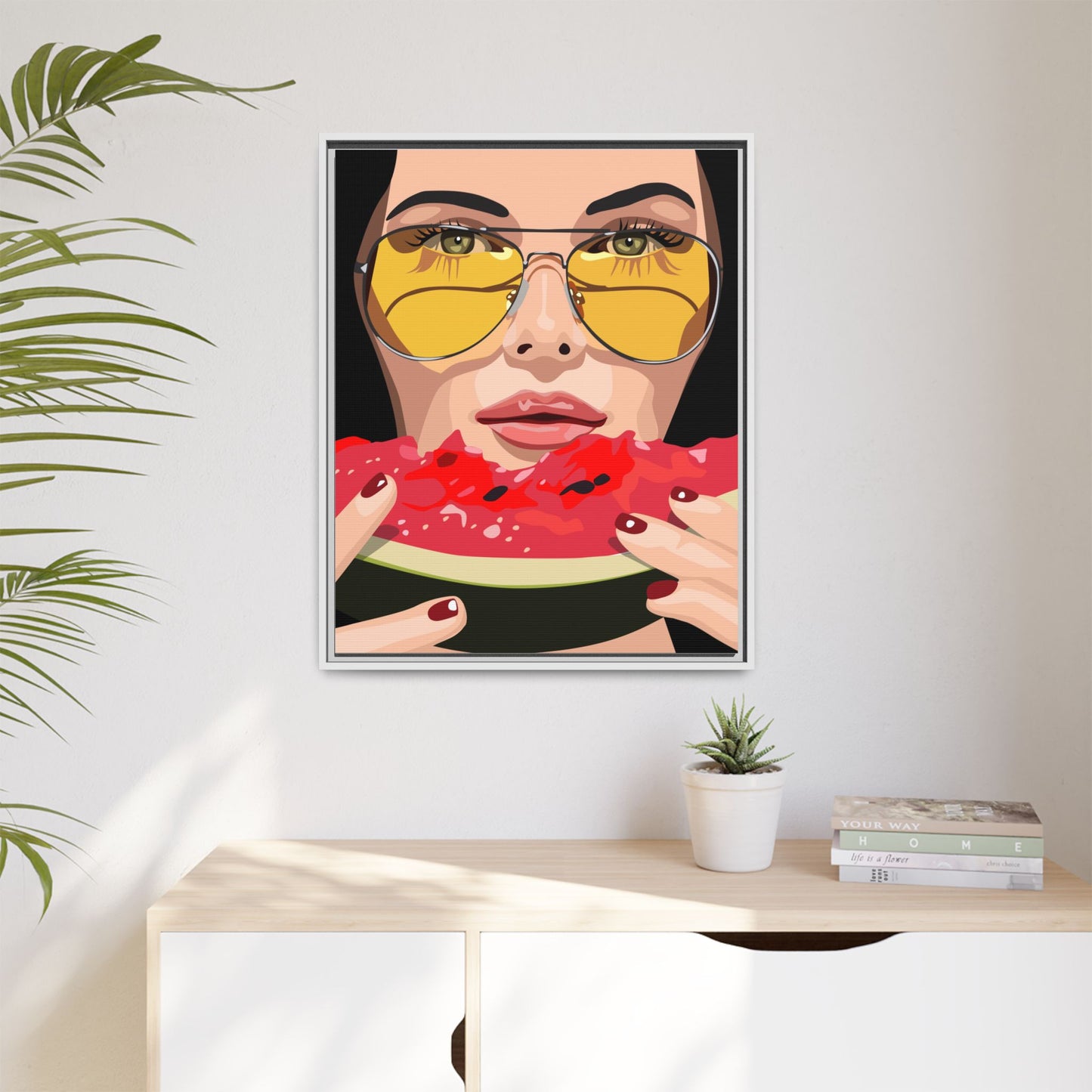 Vivid 81 by Orit Fuchs Framed Matte Canvas Wall Art