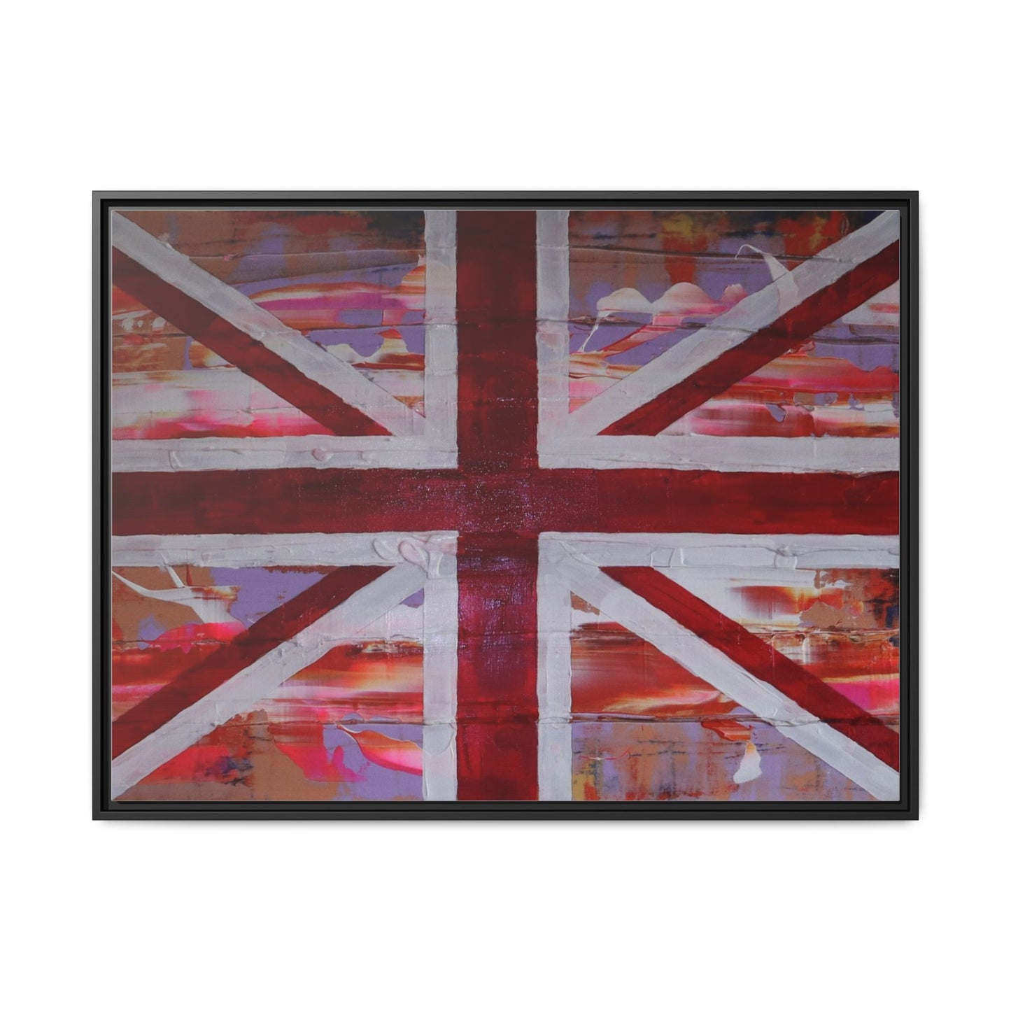 Union Jack is back! by Norman Barrett Framed Matte Canvas Print Wall Art
