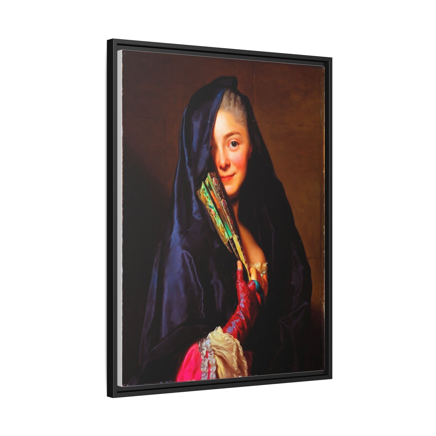 Framed Matte Canvas Wall Art — Classical Portrait Print