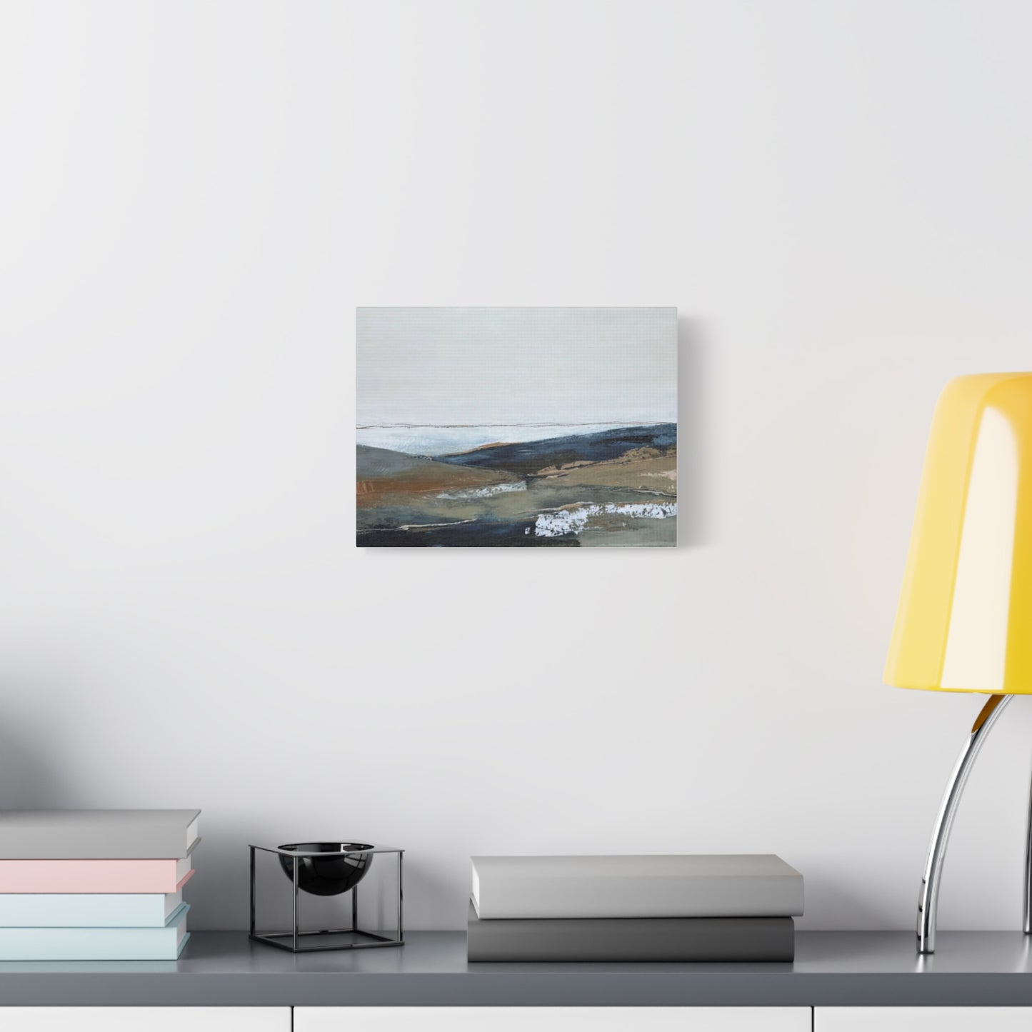 Abstract Coastal Landscape Canvas — Stretched Matte Wall Art