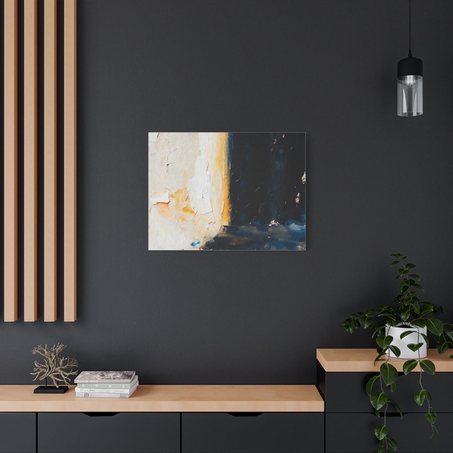 Abstract Coastal Light Matte Canvas Print — Stretched 1.25"