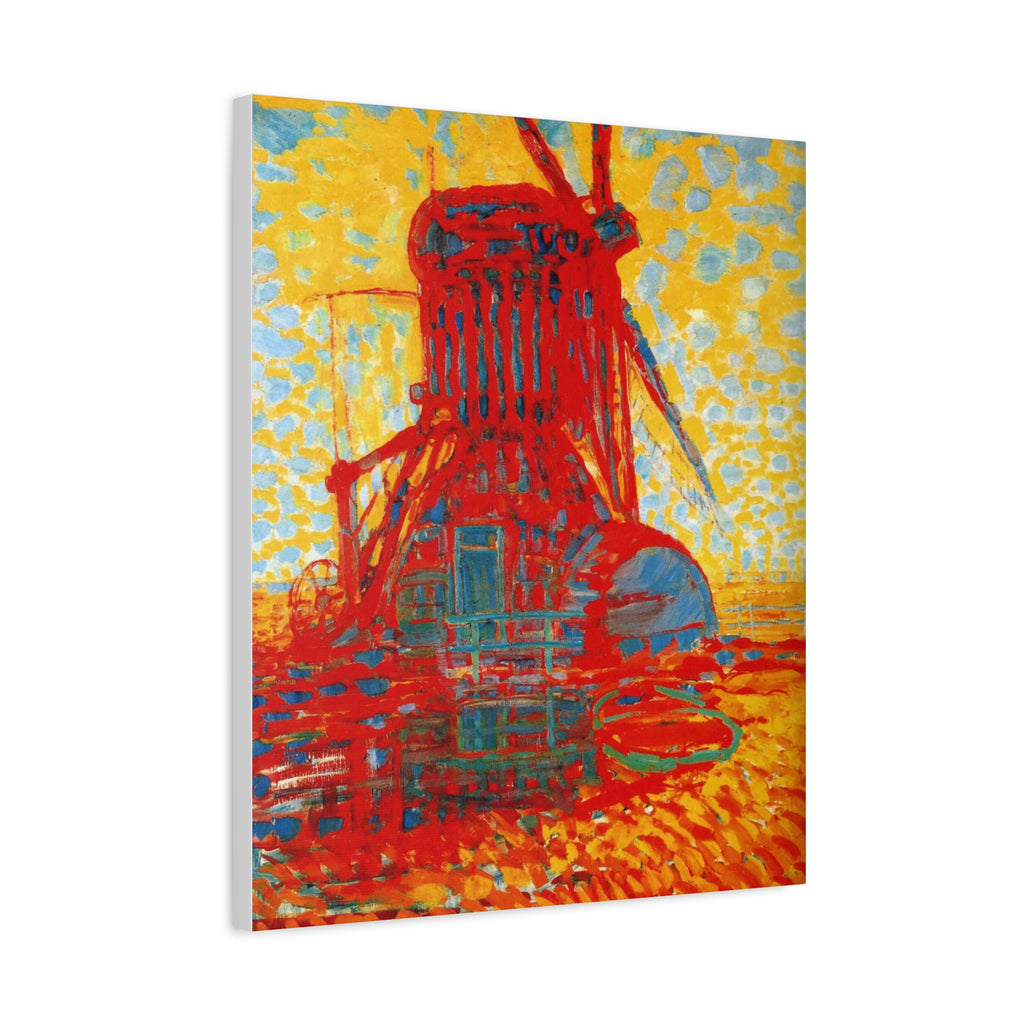 Mill by Sunlight by Piet Mondrian Canvas Wall Art Print