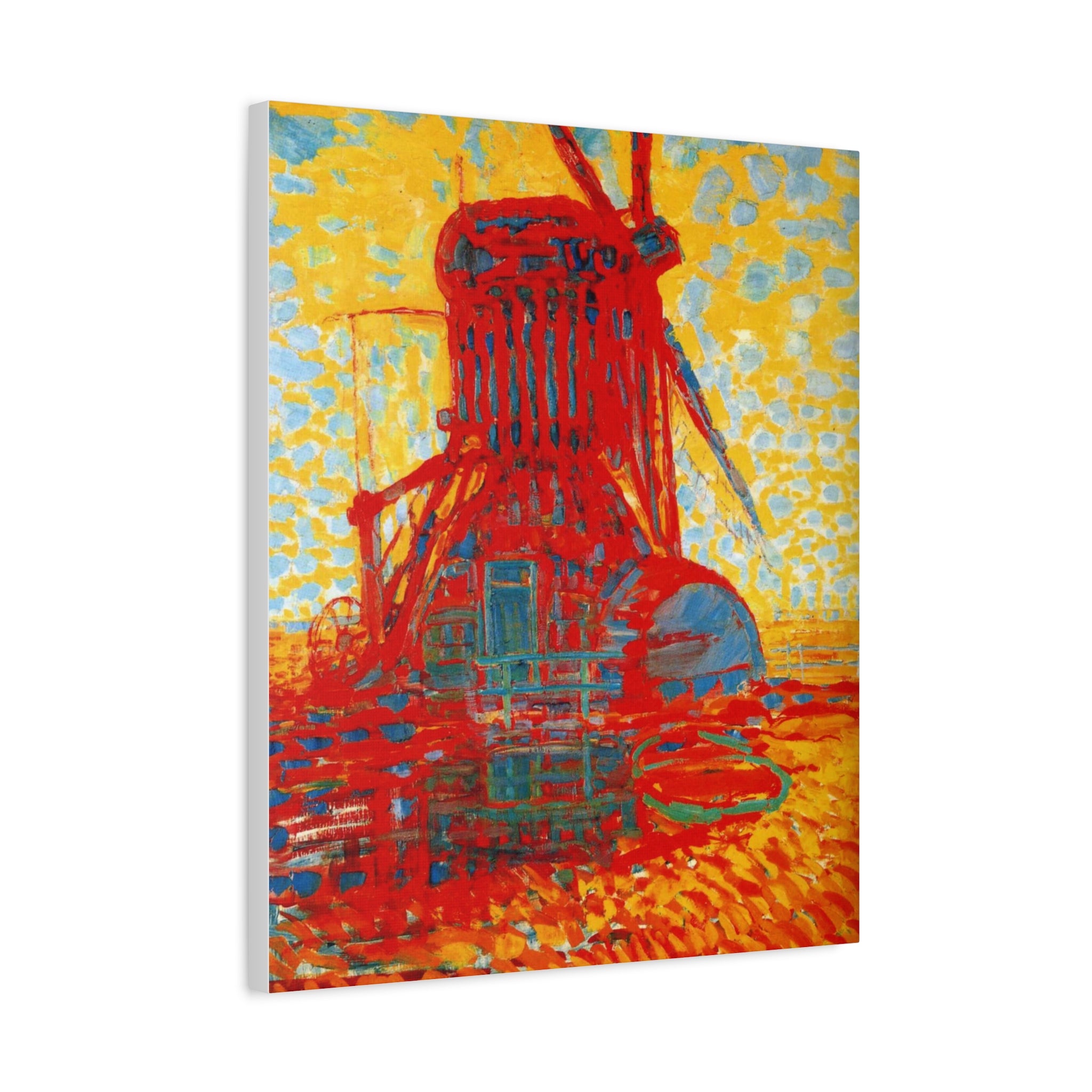 Mill by Sunlight by Piet Mondrian Canvas Wall Art Print