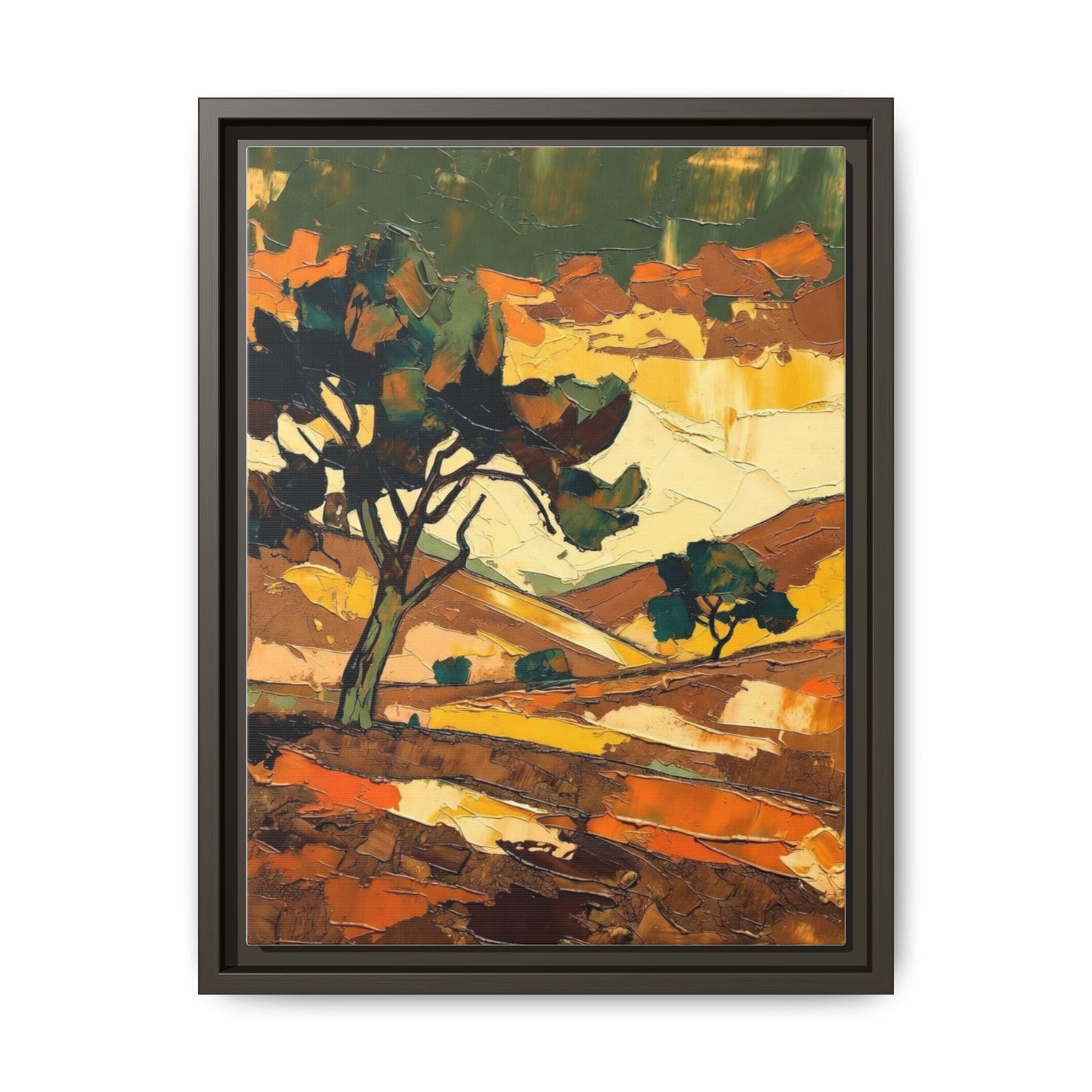 Framed Matte Canvas Landscape Art Print
