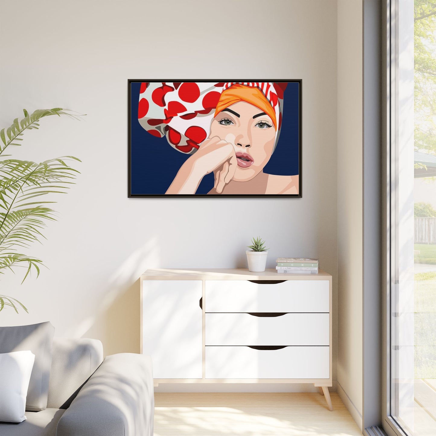Vivid 20 by Orit Fuchs Pop Art Matte Canvas Framed Wall Art Print