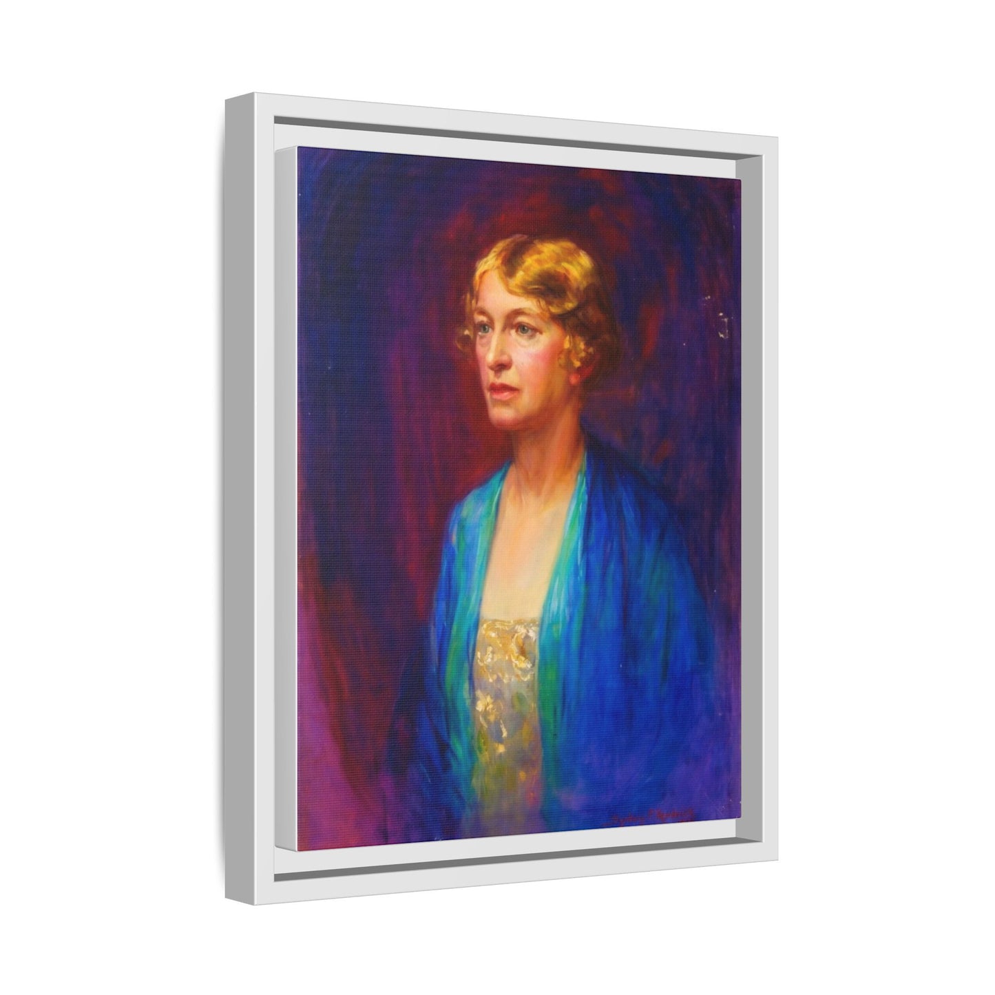 Matte Canvas Portrait , Framed (Multi-color)