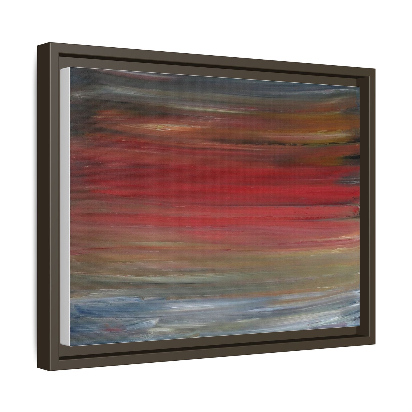 Misty morning by Norman Barrett Framed Matte Canvas Wall Art