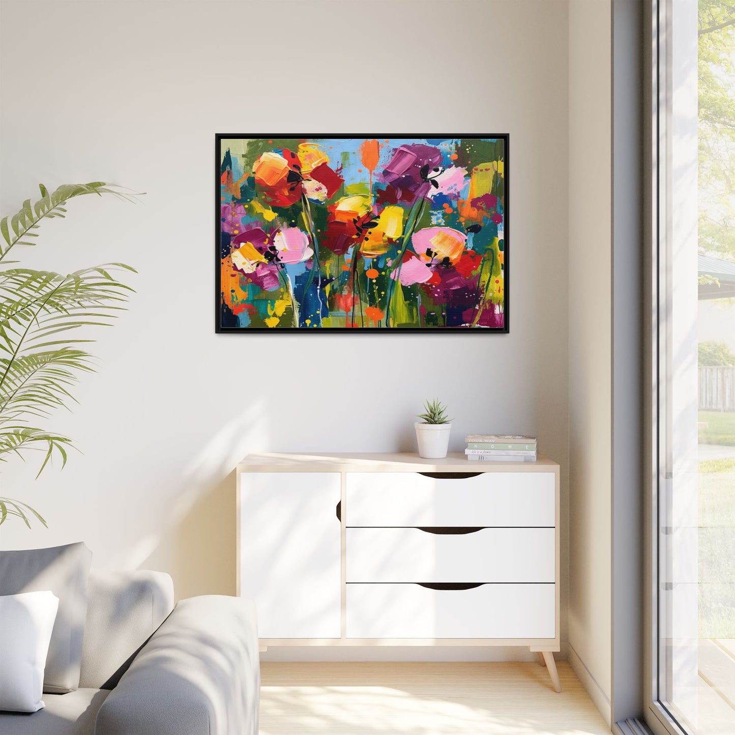 Matte Canvas, Framed (Multi-color)