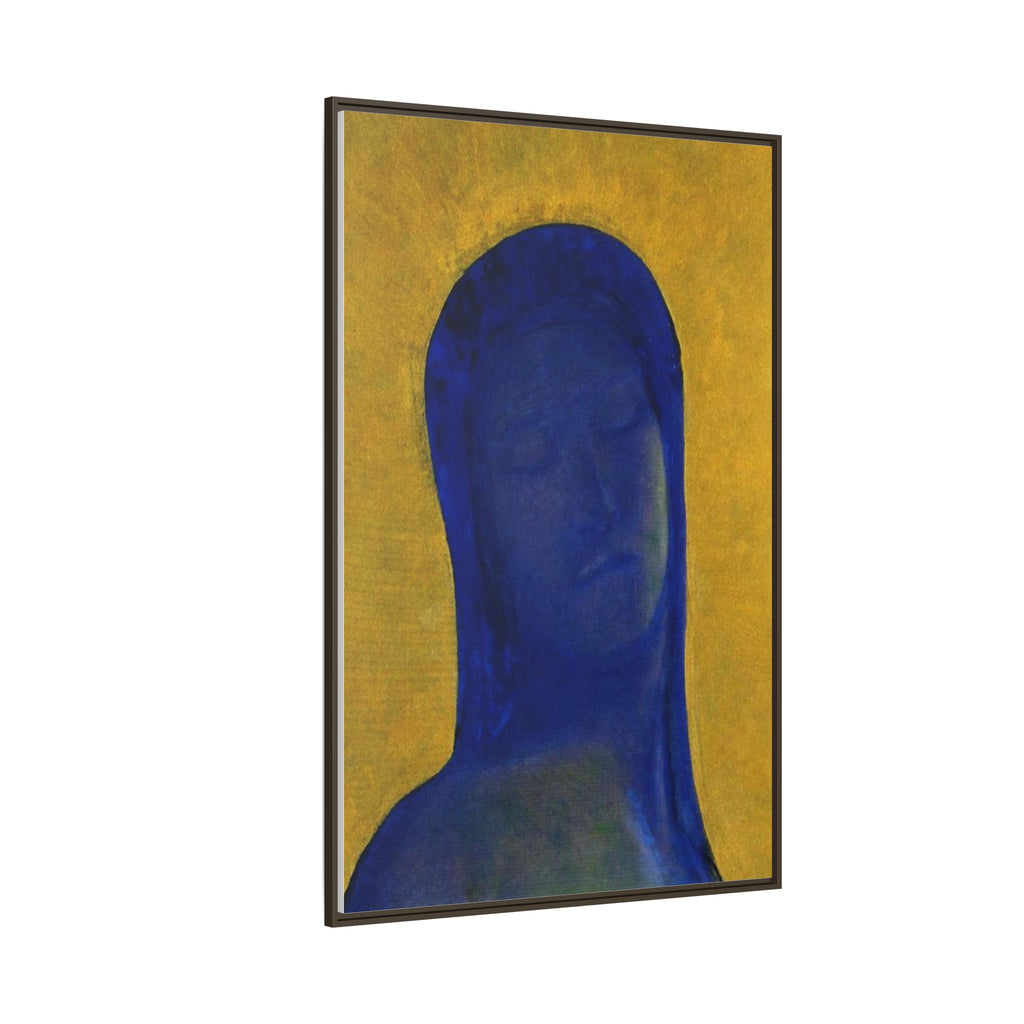 Closed Eyes by Odilon Redon Framed Matte Canvas Wall Art Print