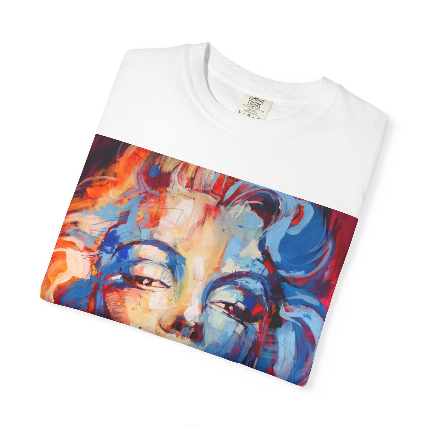Artistic Pop Portrait T-Shirt — Colorful Marilyn-Inspired Graphic Tee