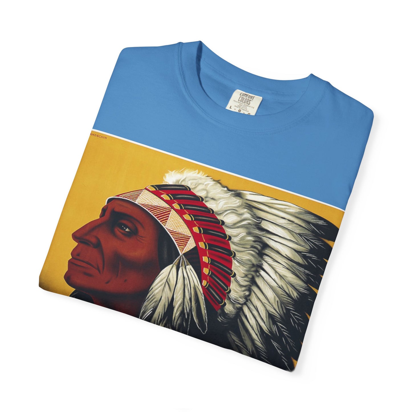 T-Shirt — Retro 'Indiana' Native Chief Vintage Poster Design