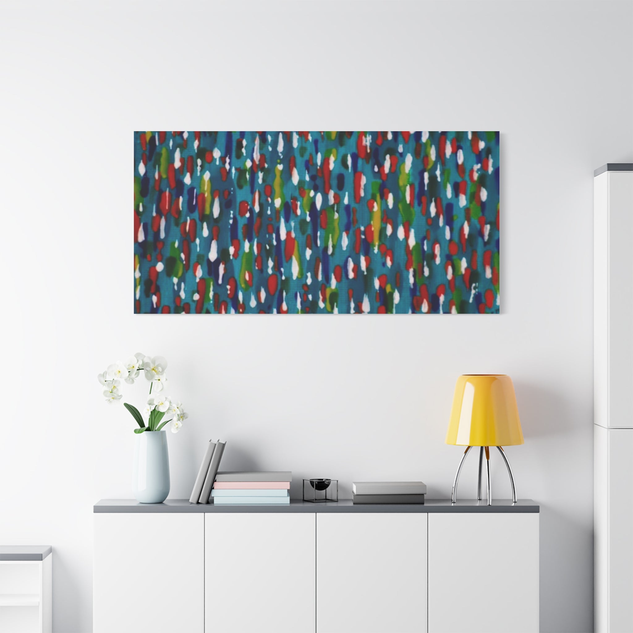 Colours Of The Soul Reflecting On Water by Ariel Chavarro Avila Matte Canvas Wall Art