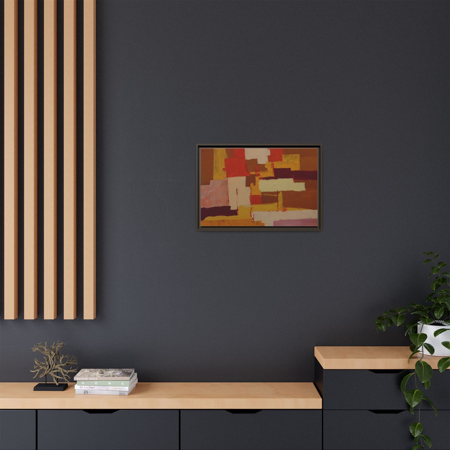 Tableau Confusion by Nicolae Calancea Framed Canvas Wall Art Print