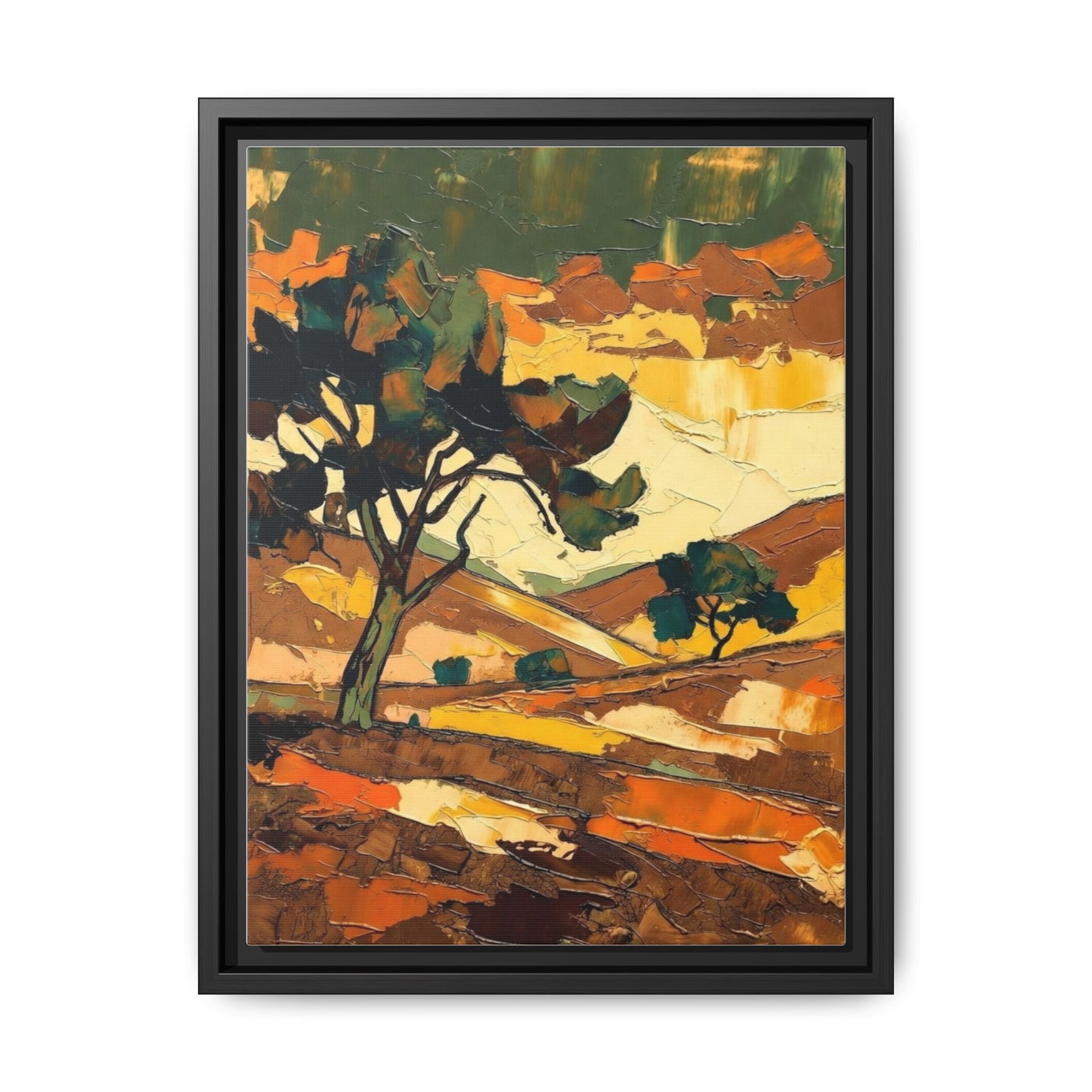 Framed Matte Canvas Landscape Art Print