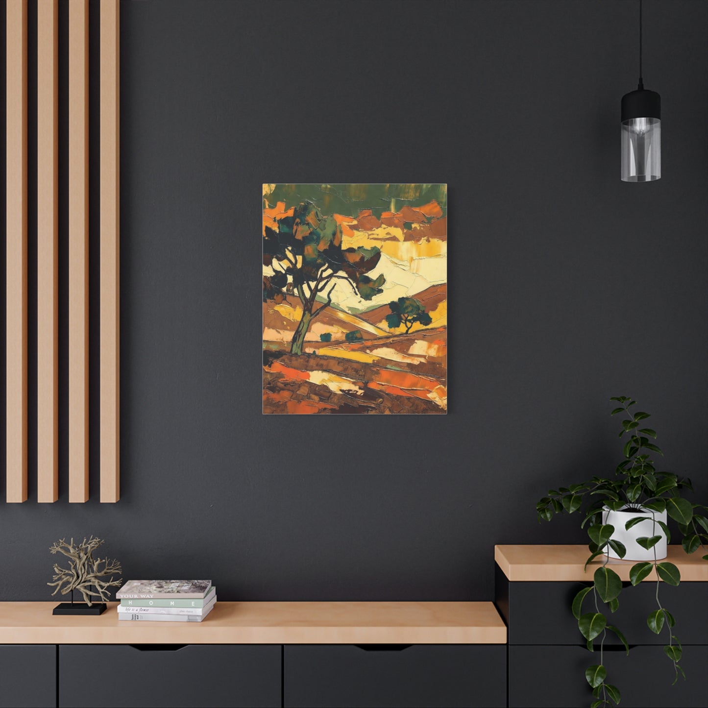 Abstract Autumn Landscape Canvas