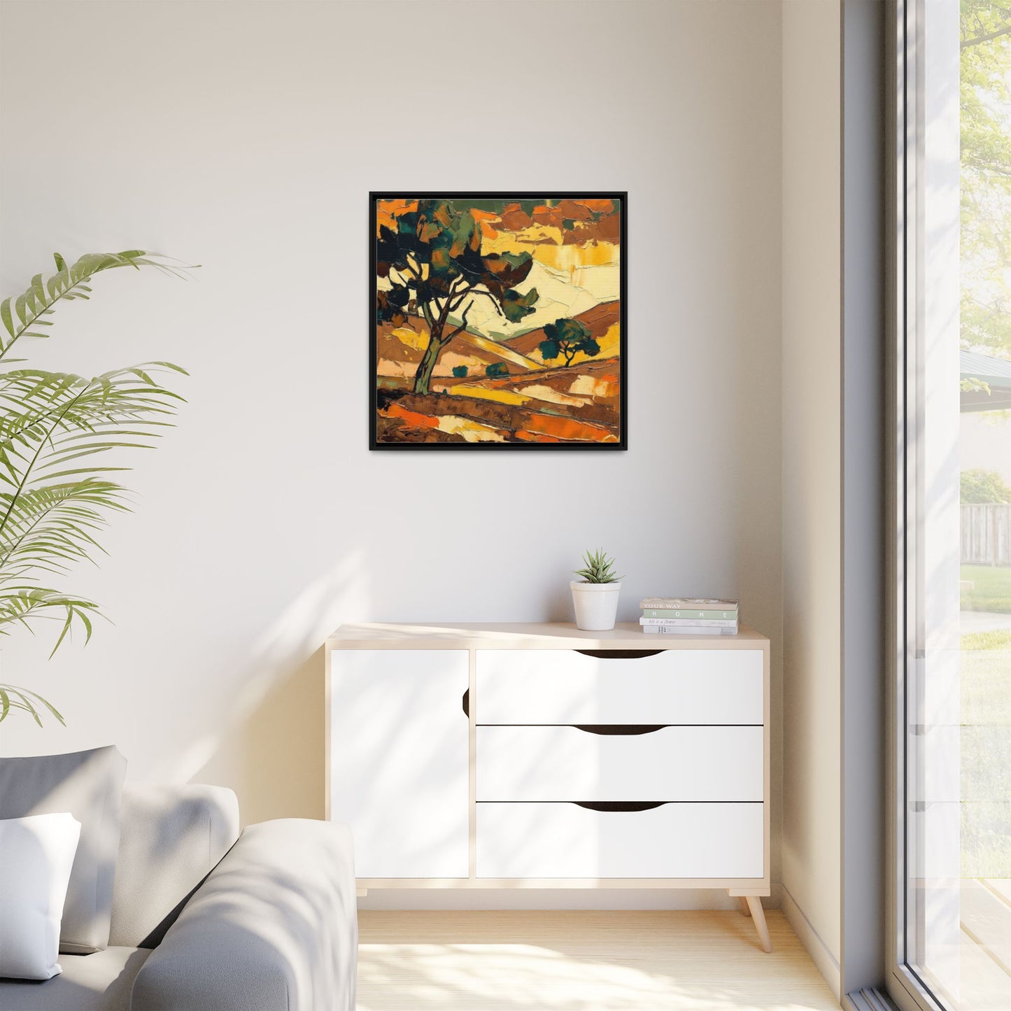 Framed Matte Canvas Landscape Art Print