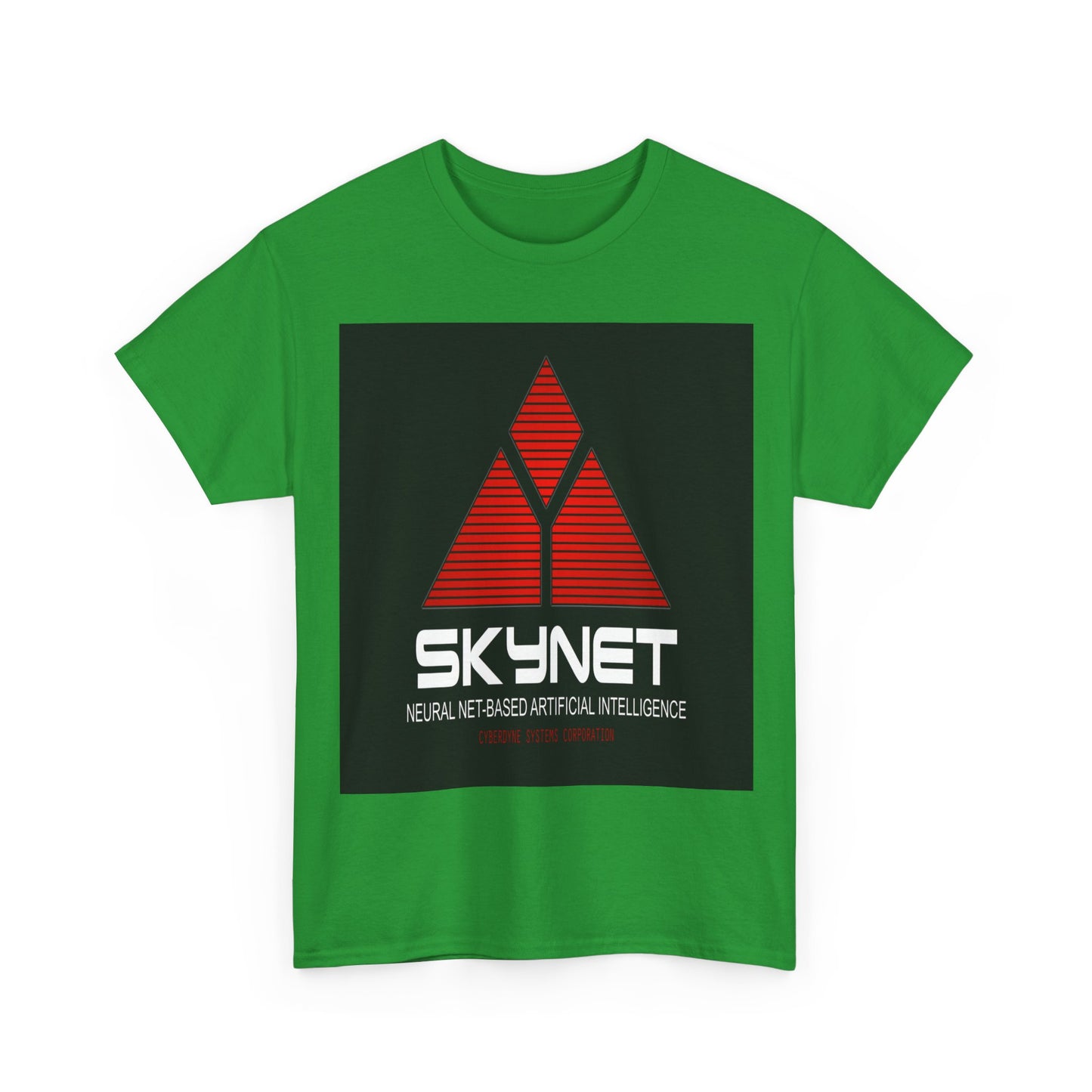 Skynet Logo Tee — Retro Red AI Graphic T-Shirt