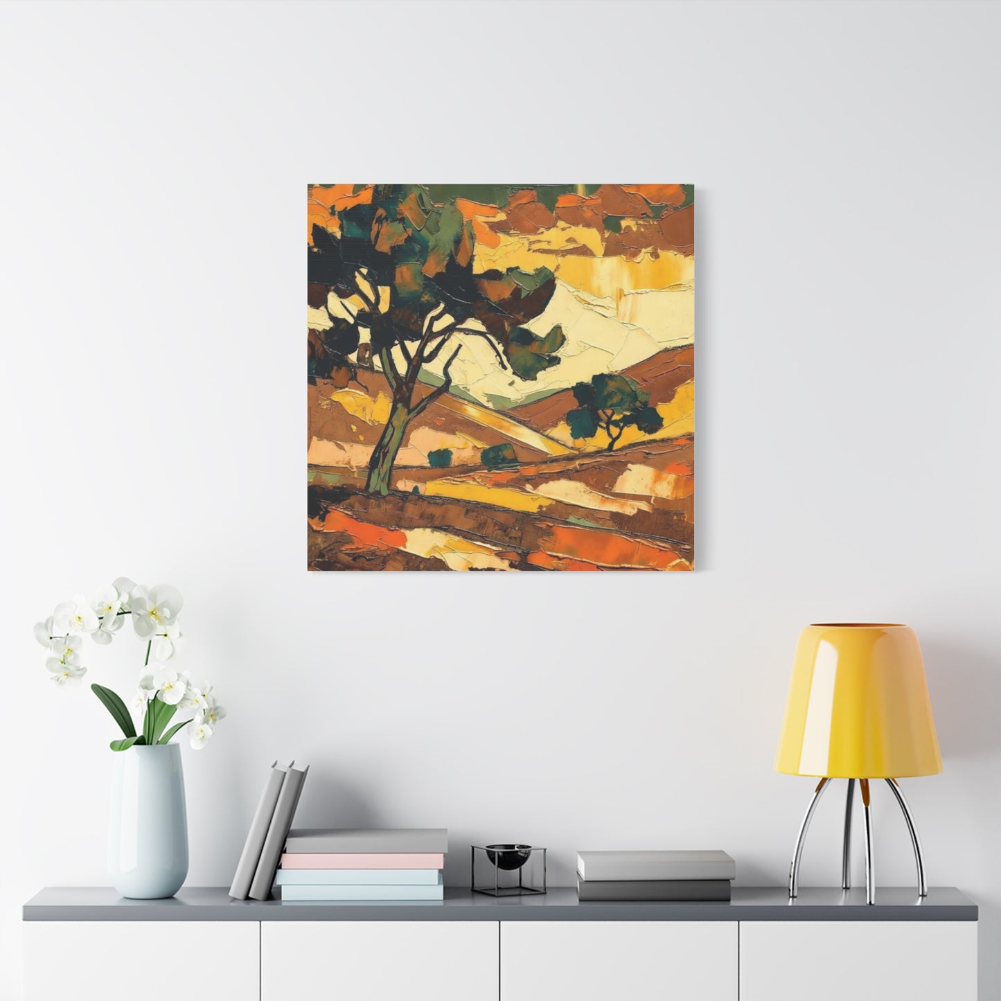 Abstract Autumn Landscape Canvas