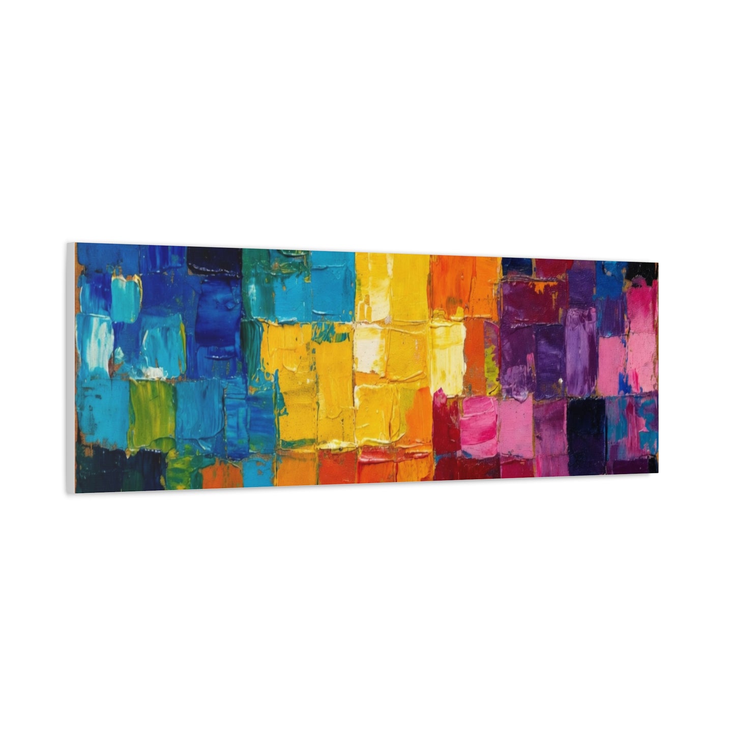 Mosaic Squares Matte Canvas, Stretched, 1.25"