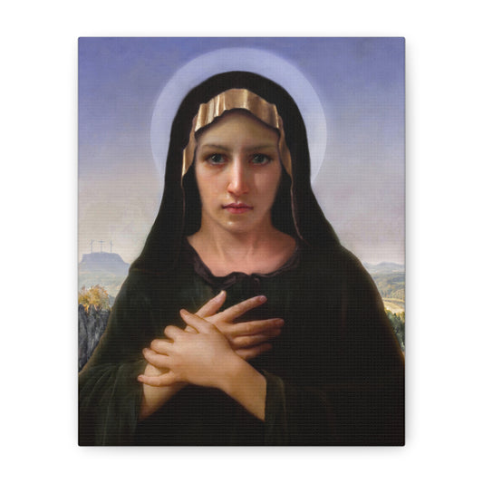 Virgo Solitudinis by William Adolphe Bouguereau Matte Canvas Print Wall Art