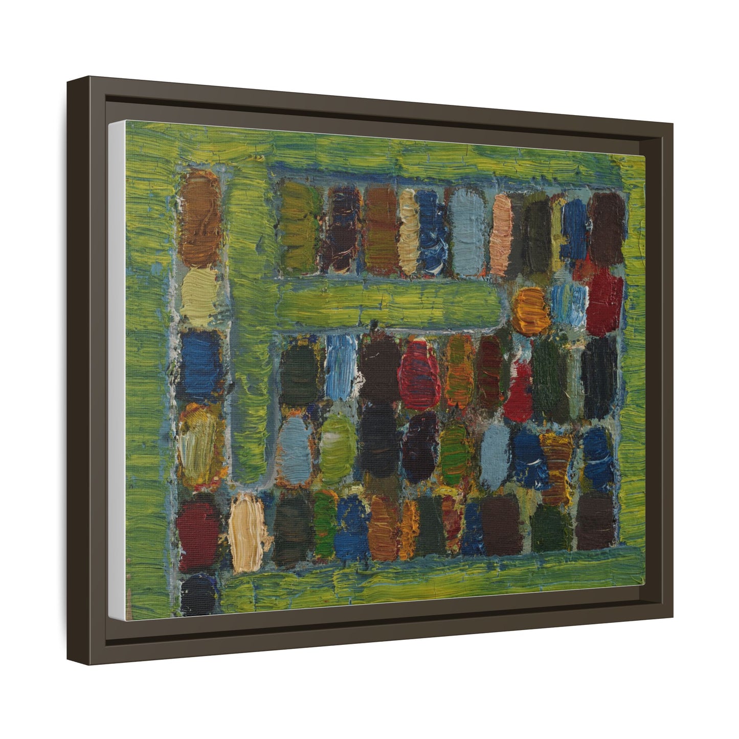 JMC-1970-3 by Jean-Michel Coulon Matte Canvas Framed Wall Art Print
