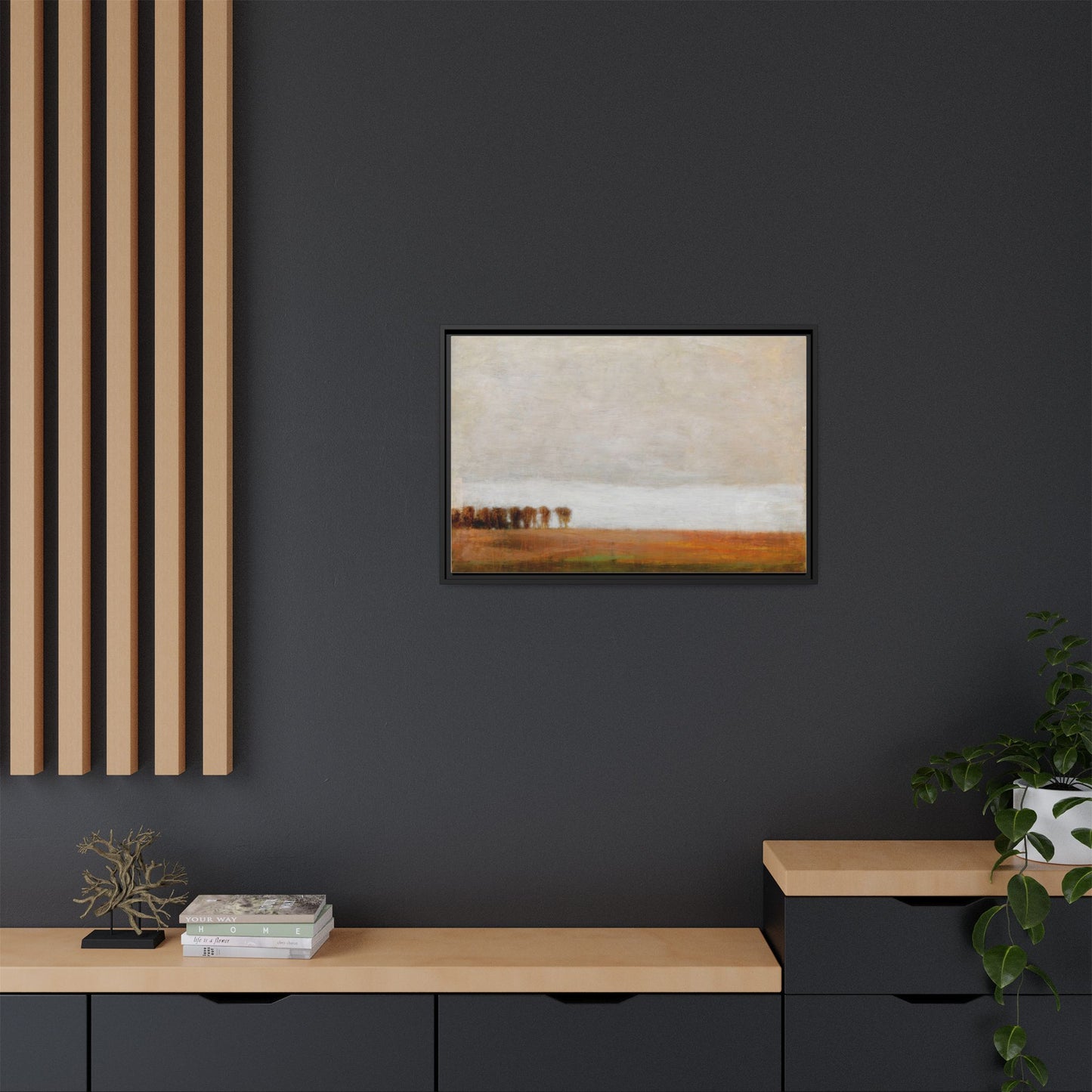 View of Jaegersborg Allé, North of Copenhagen by Vilhelm Hammershøi Framed Matte Canvas Wall Art Print