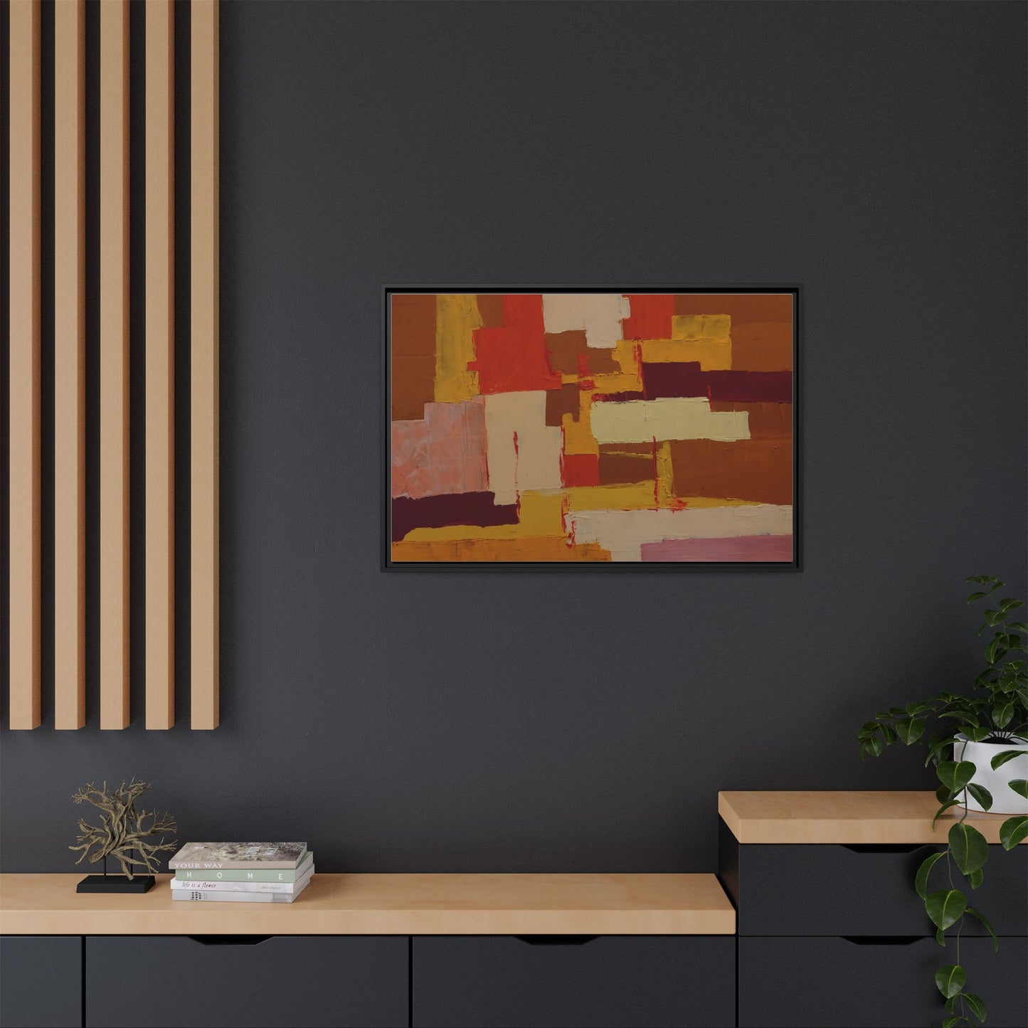Tableau Confusion by Nicolae Calancea Framed Canvas Wall Art Print
