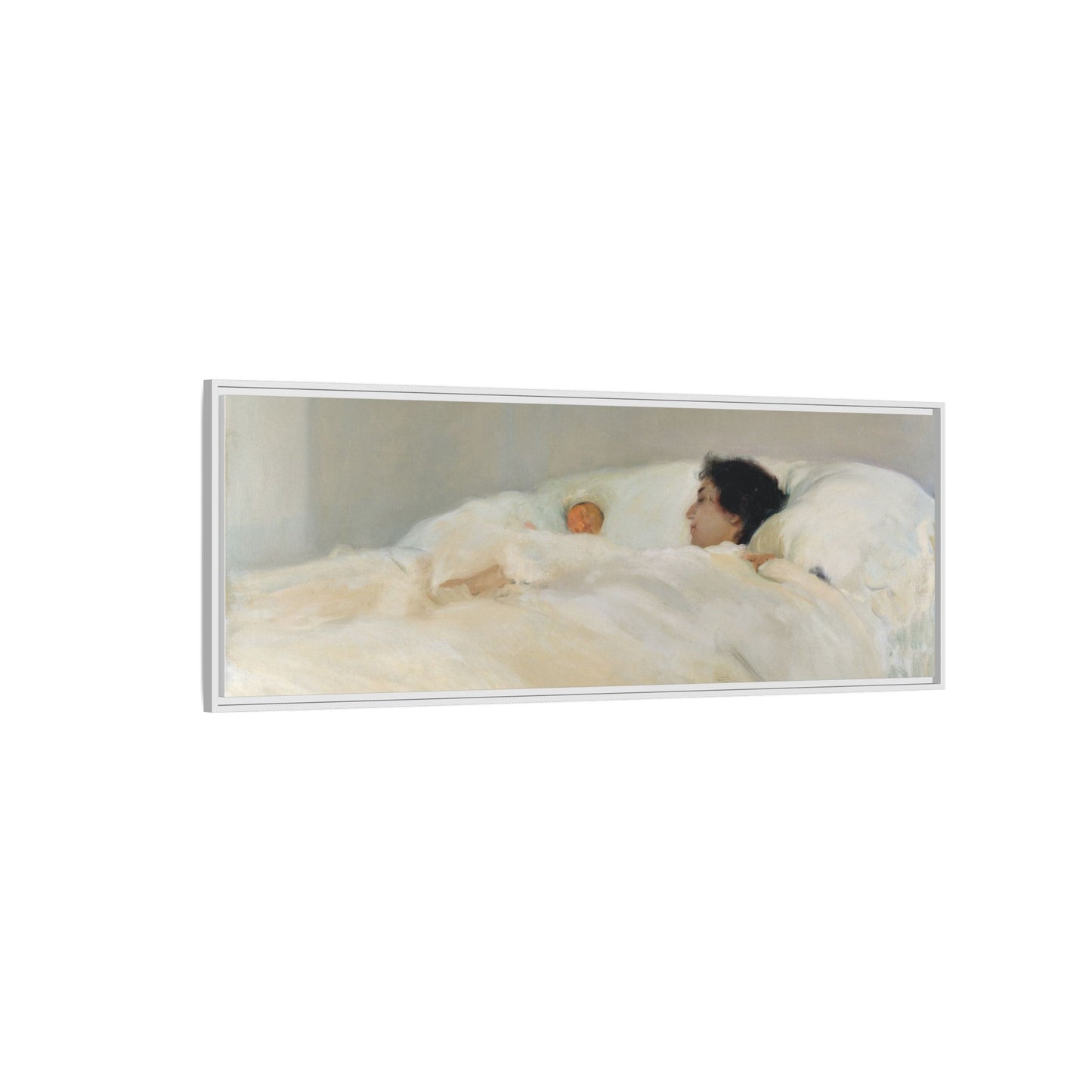 Mother by Joaquin Sorolla y Bastida Framed Matte Canvas Wall Art Print