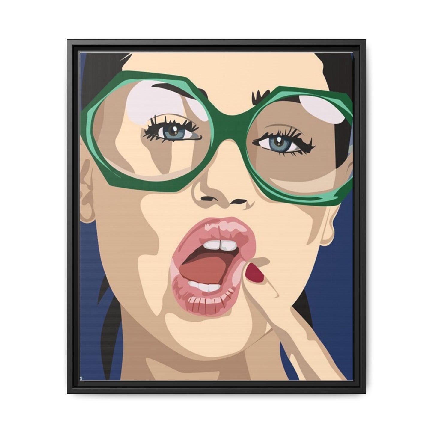 Vivid 2 by Orit Fuchs Matte Canvas Framed Wall Art