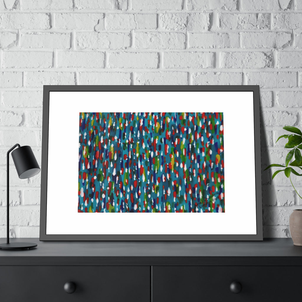 Colours Of The Soul Reflecting On Water by Ariel Chavarro Avila Framed Wall Art Print