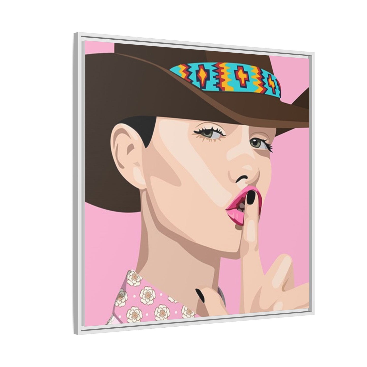 Vivid 63 by Orit Fuchs Matte Framed Canvas Wall Art