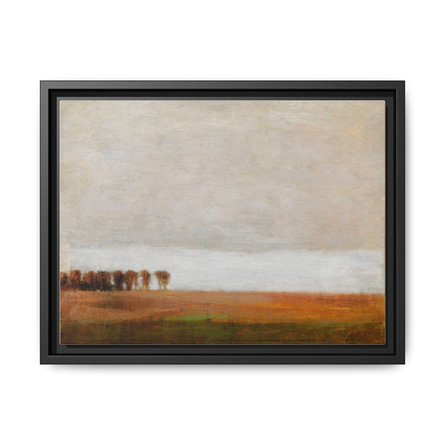 View of Jaegersborg Allé, North of Copenhagen by Vilhelm Hammershøi Framed Matte Canvas Wall Art Print