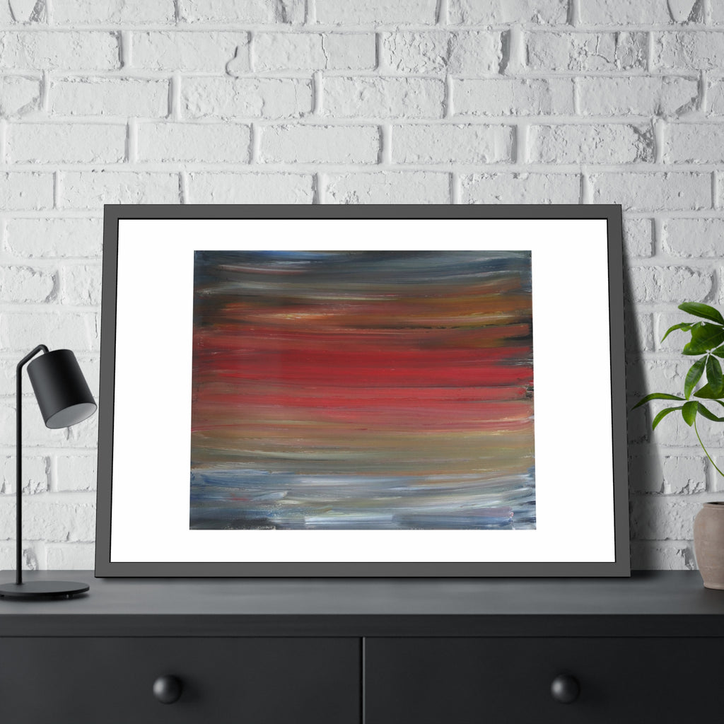 Misty morning by Norman Barrett Framed Poster Wall Art