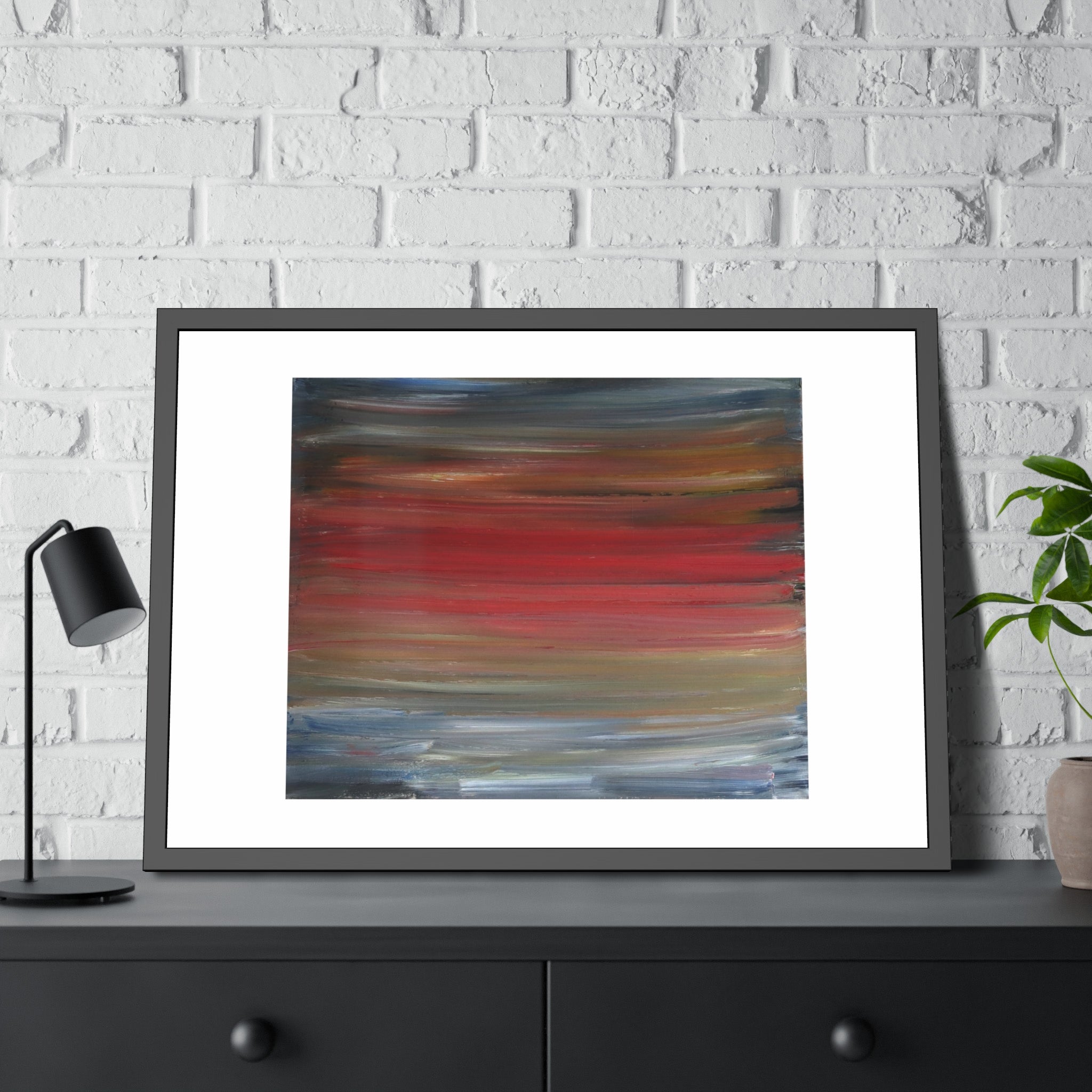 Misty morning by Norman Barrett Framed Poster Wall Art