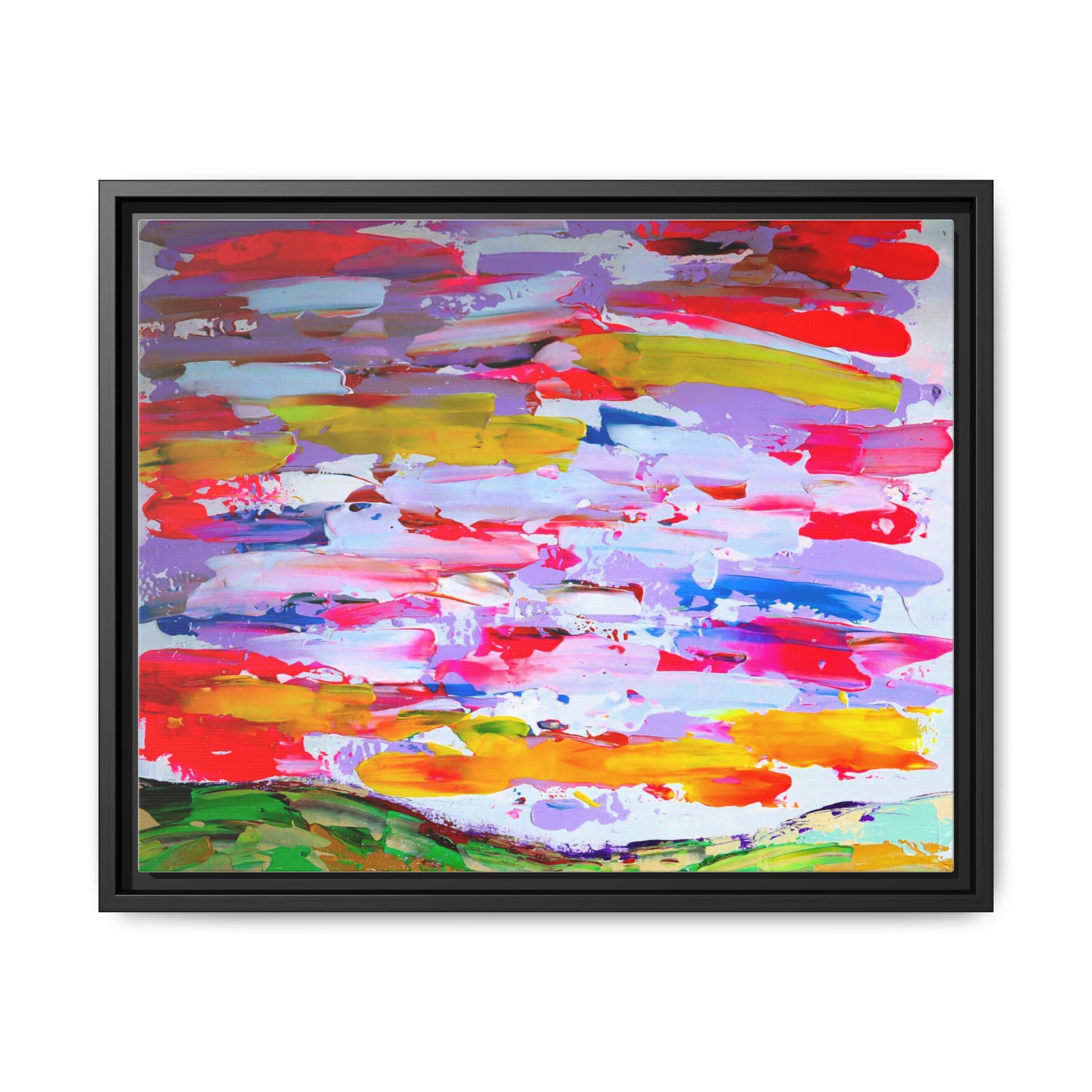 Sunny day in may by Norman Barrett Framed Matte Canvas Wall Art