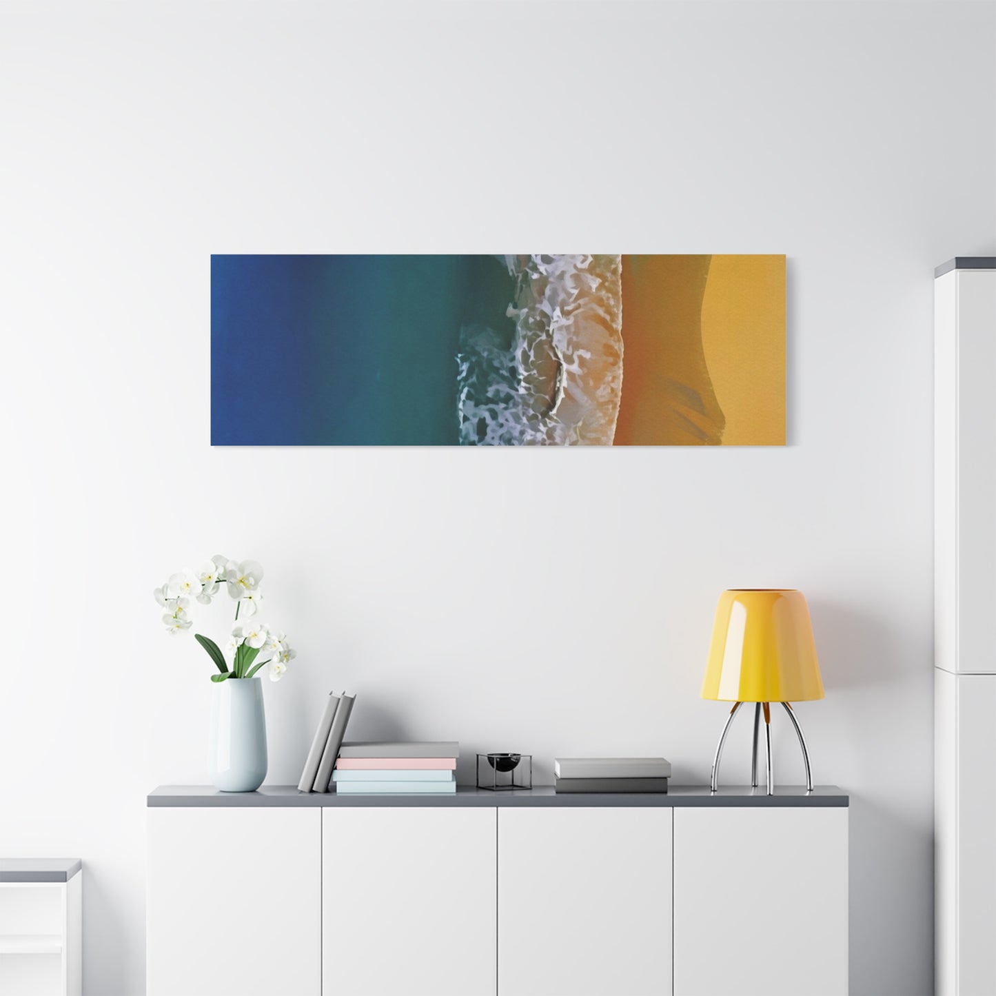 Coastal Waves Matte Canvas Print — Ocean Beach Wall Art