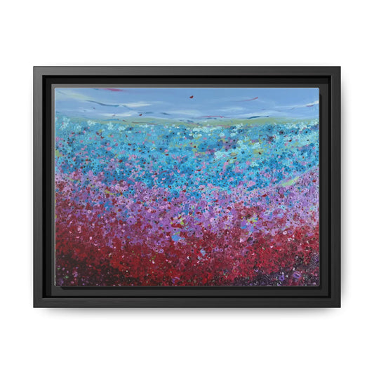 Bloom by Unknown Framed Matte Canvas Abstract Floral Field Wall Art