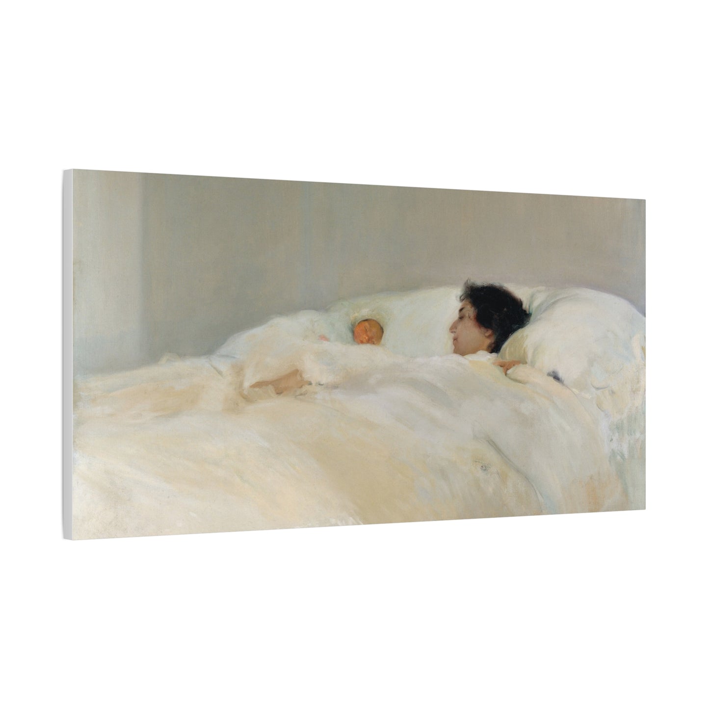 Mother by Joaquin Sorolla y Bastida Art Canvas Print — Serene Nursery Wall Decor