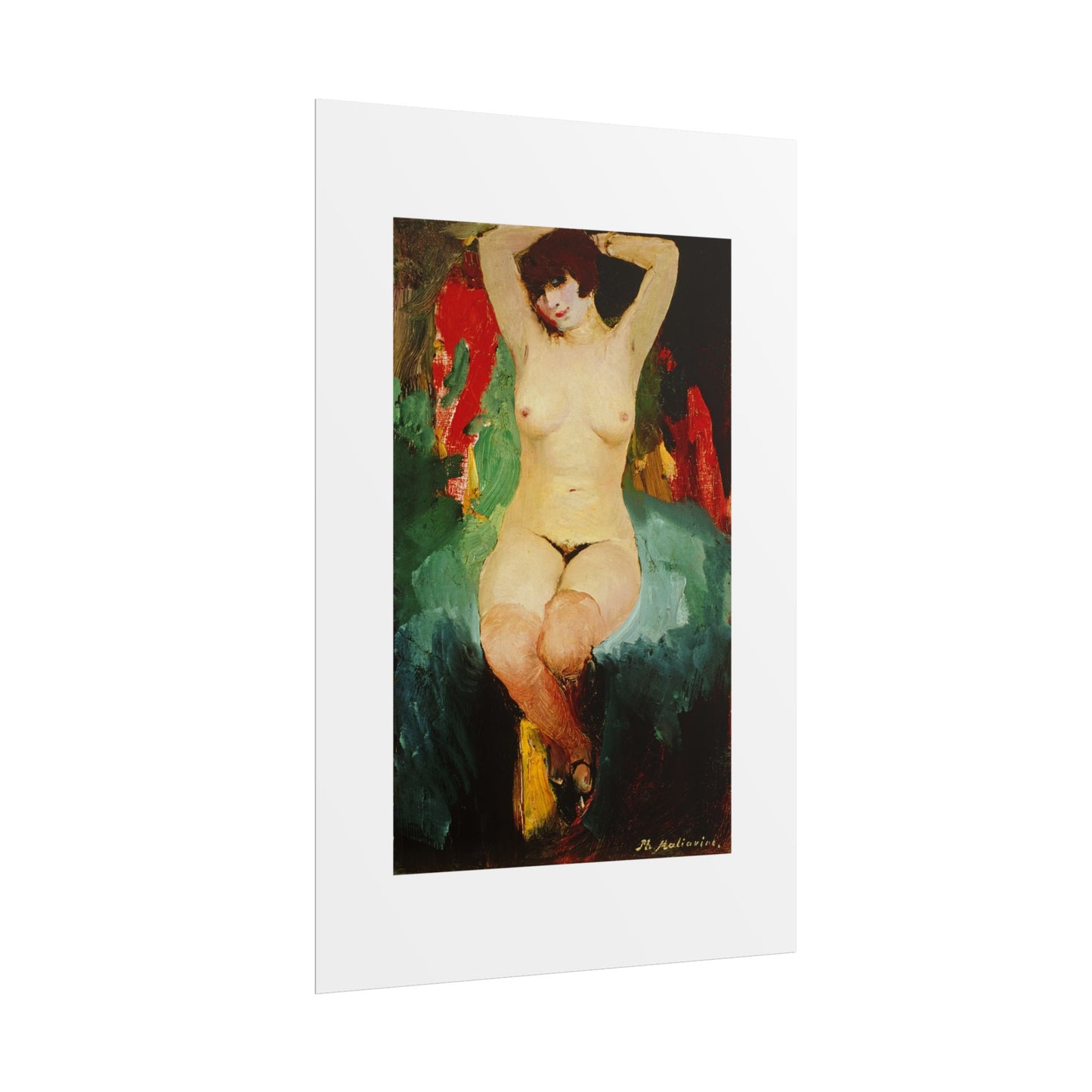 Nude female by Filipp Malyavin Wall Art Poster