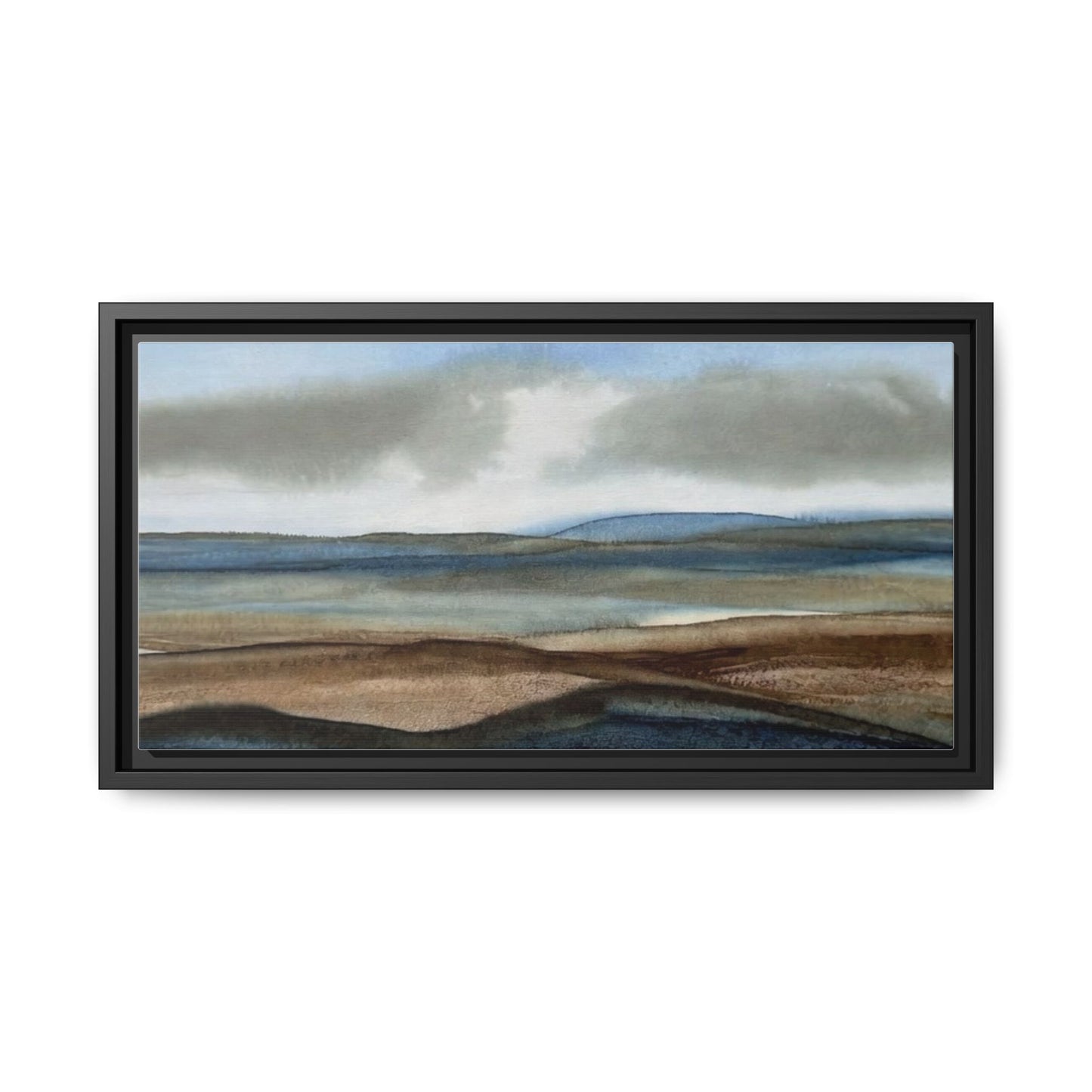 Matte Canvas Landscape, Framed (Multi-color)