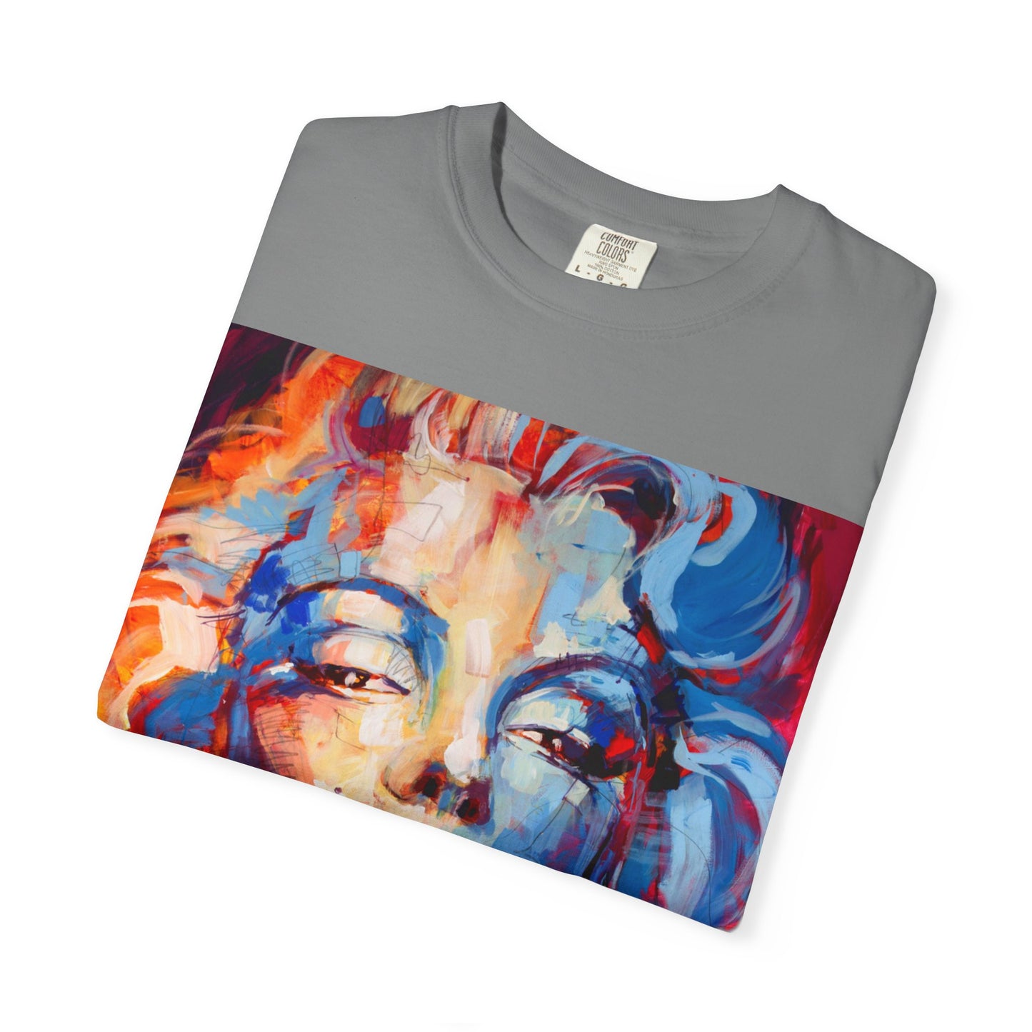 Artistic Pop Portrait T-Shirt — Colorful Marilyn-Inspired Graphic Tee